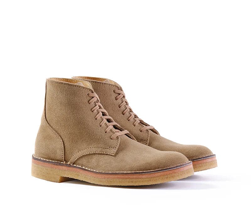LK-044 Sahara Boots Japanese Suede Khaki