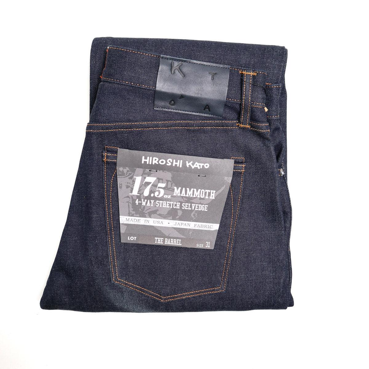 The Barrel 17.5oz Mammoth Raw Indigo Selvedge Denim