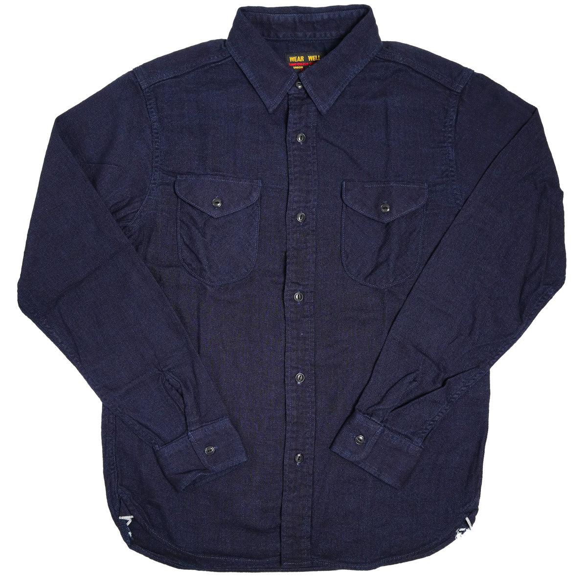 Indigo Cotton Viyella Shirt