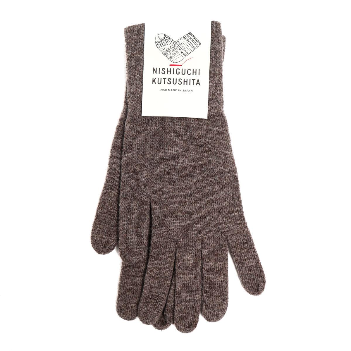 Merino Wool Gloves Mocha Brown