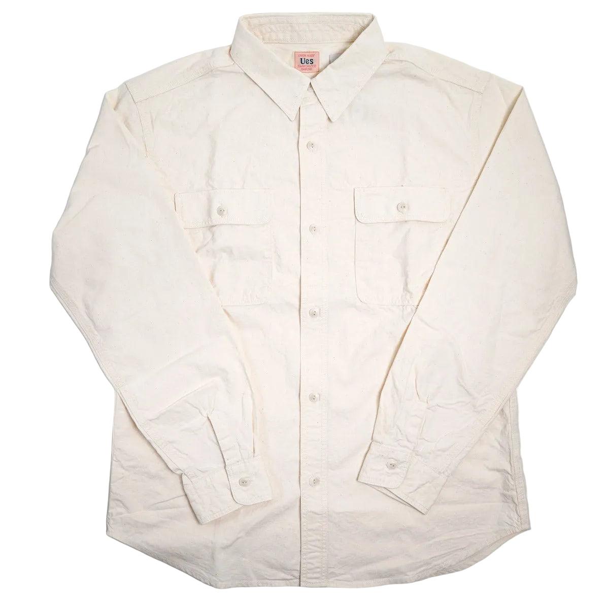 502601 Triple Stitch Work Shirt - Off White