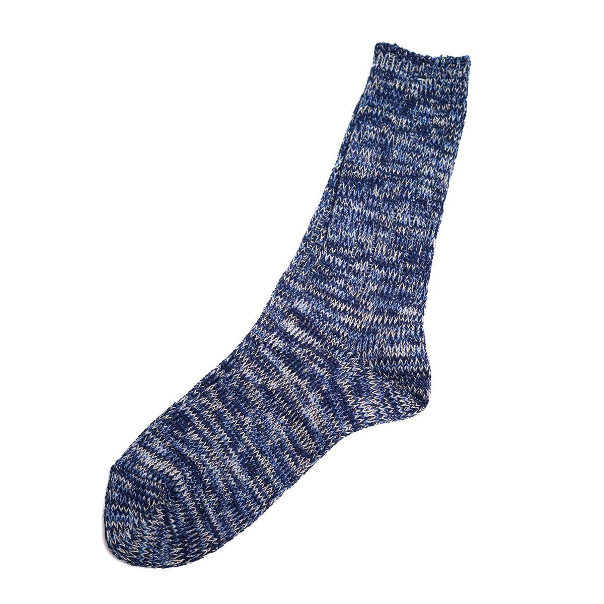 5 Color Mix Crew Sock Navy