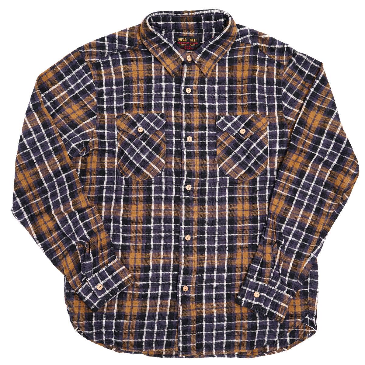 Slubby Flannel Shirt Purple