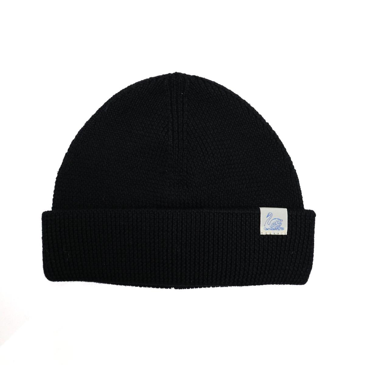 Merino Wool Watch Cap Modern Fit Deep Black