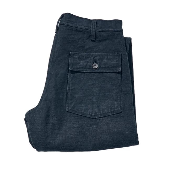 SJ52BK 15oz Heavy Baker Pant Black
