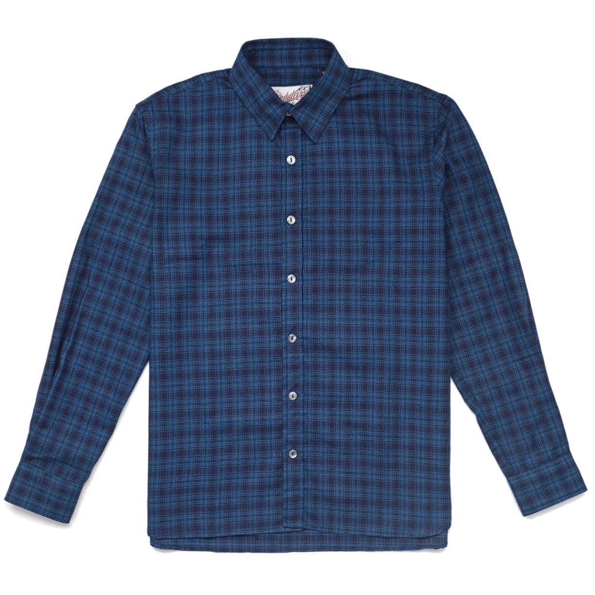 Indigo Plaid Easy Shirt