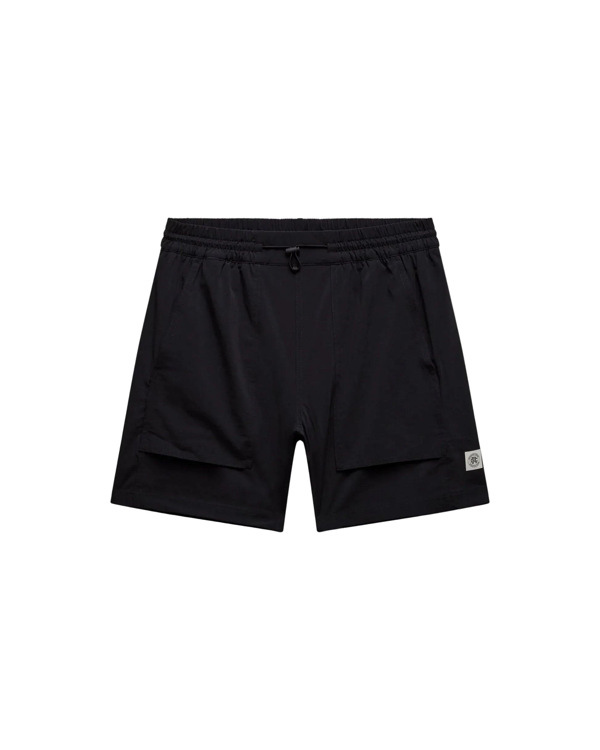 Stretch Nylon Utility Standard Short 6" Black