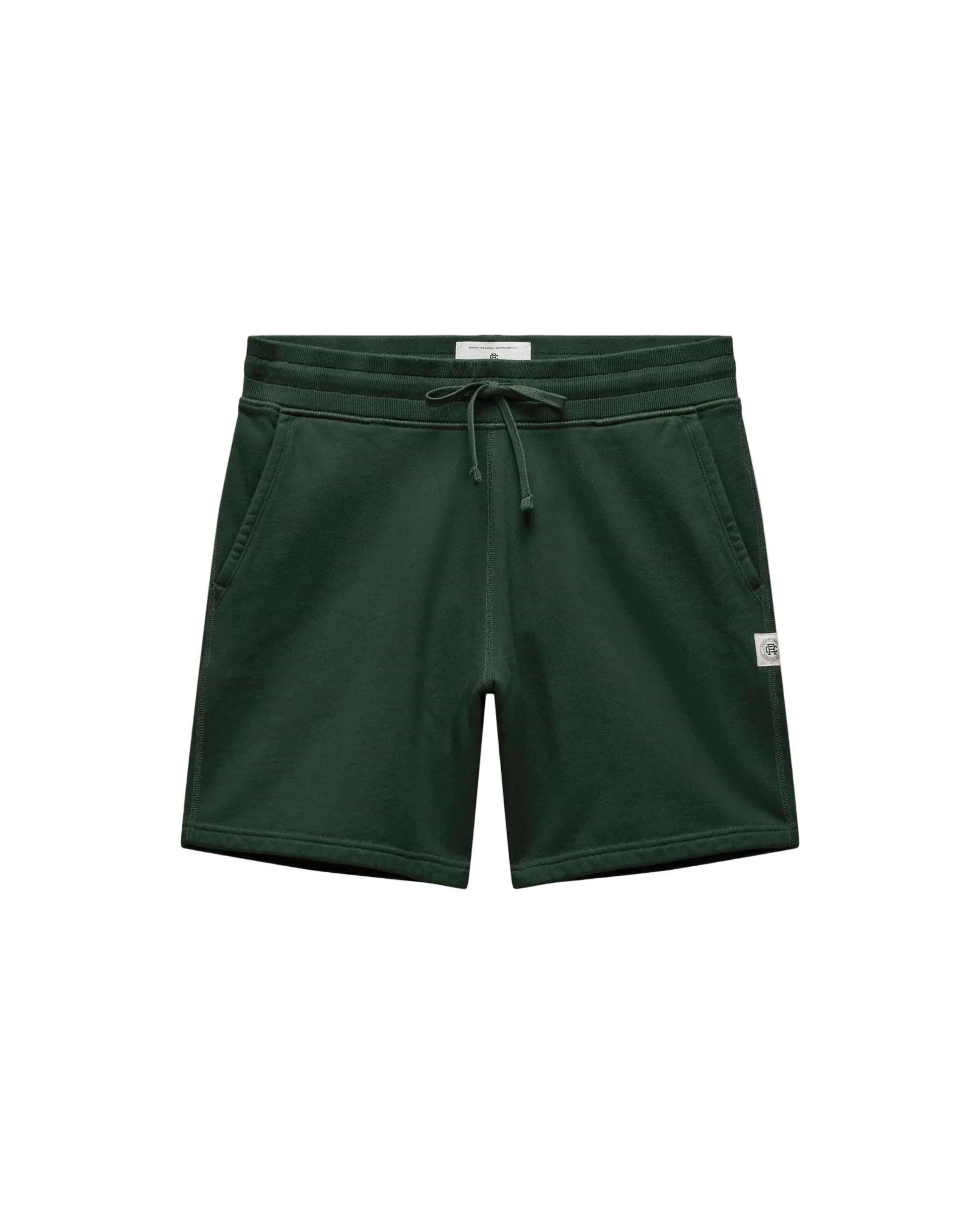 Midweight Terry Standard Fit Sweatshort 7" British Racing Green