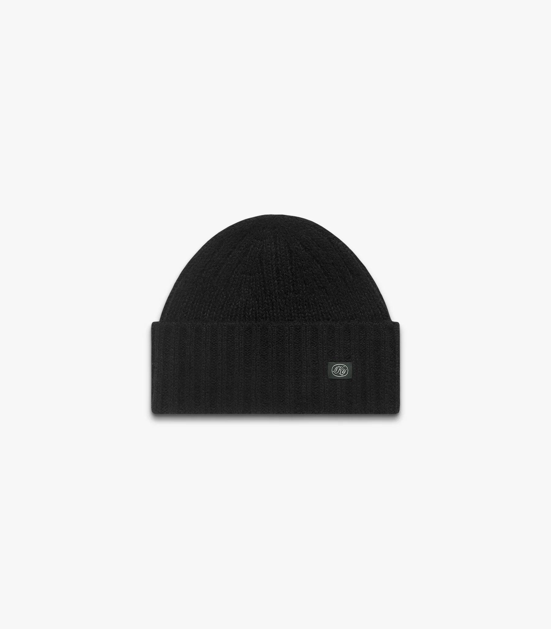 Bud Alpaca Knit Cap Black