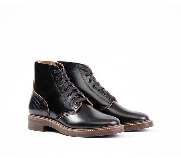 LK-017 M-43 Service Shoes Shinki Hikaku Horsebutt Black