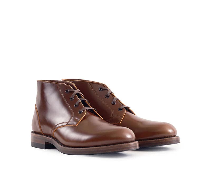 LK-022 Steadfast Chukka Shinki Hikaku Shell Cordovan Cognac