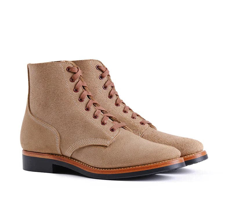 LK-042 US Navy N-1 Field Shoe Boondockers Natural Roughout