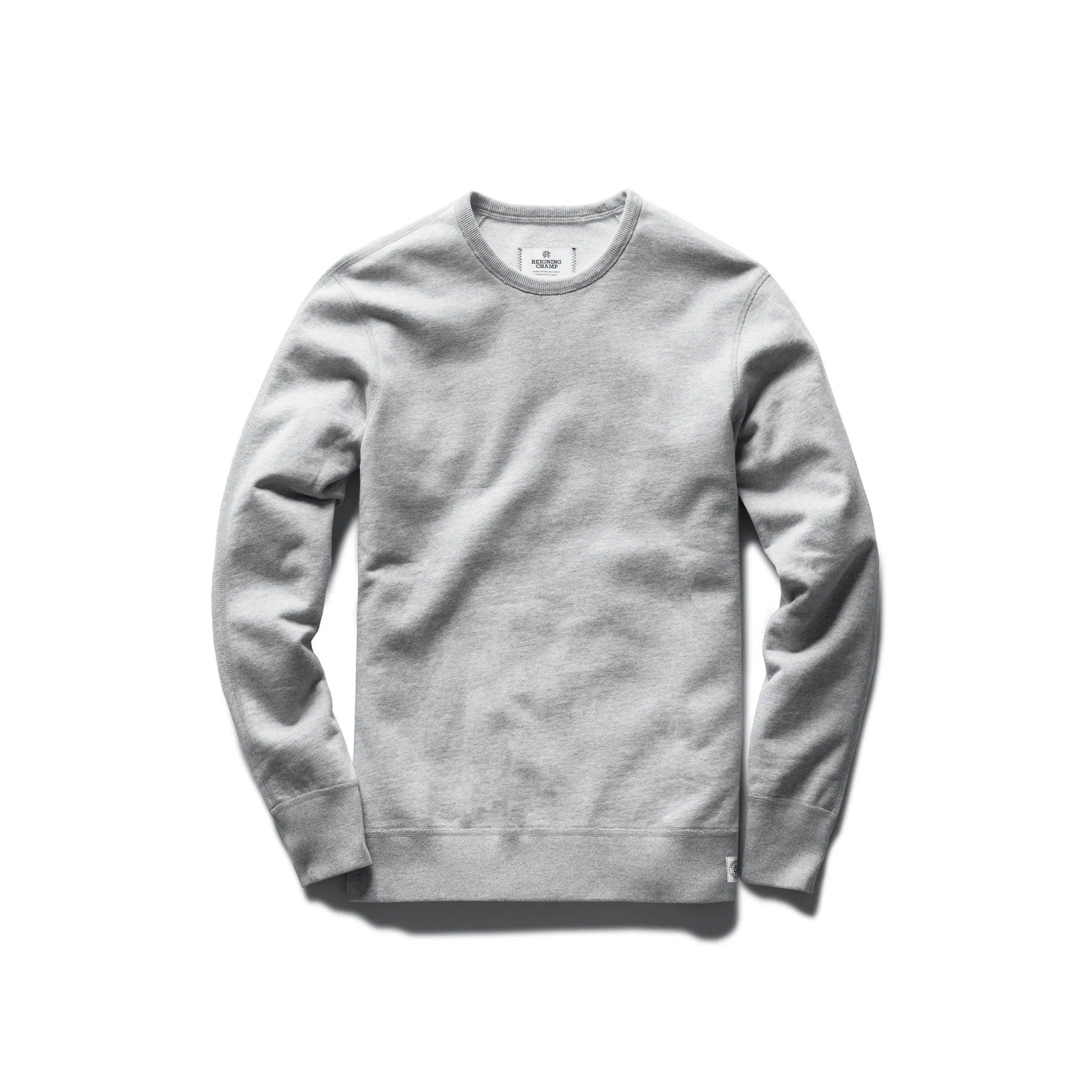 Lightweight Terry Crewneck Heather Grey