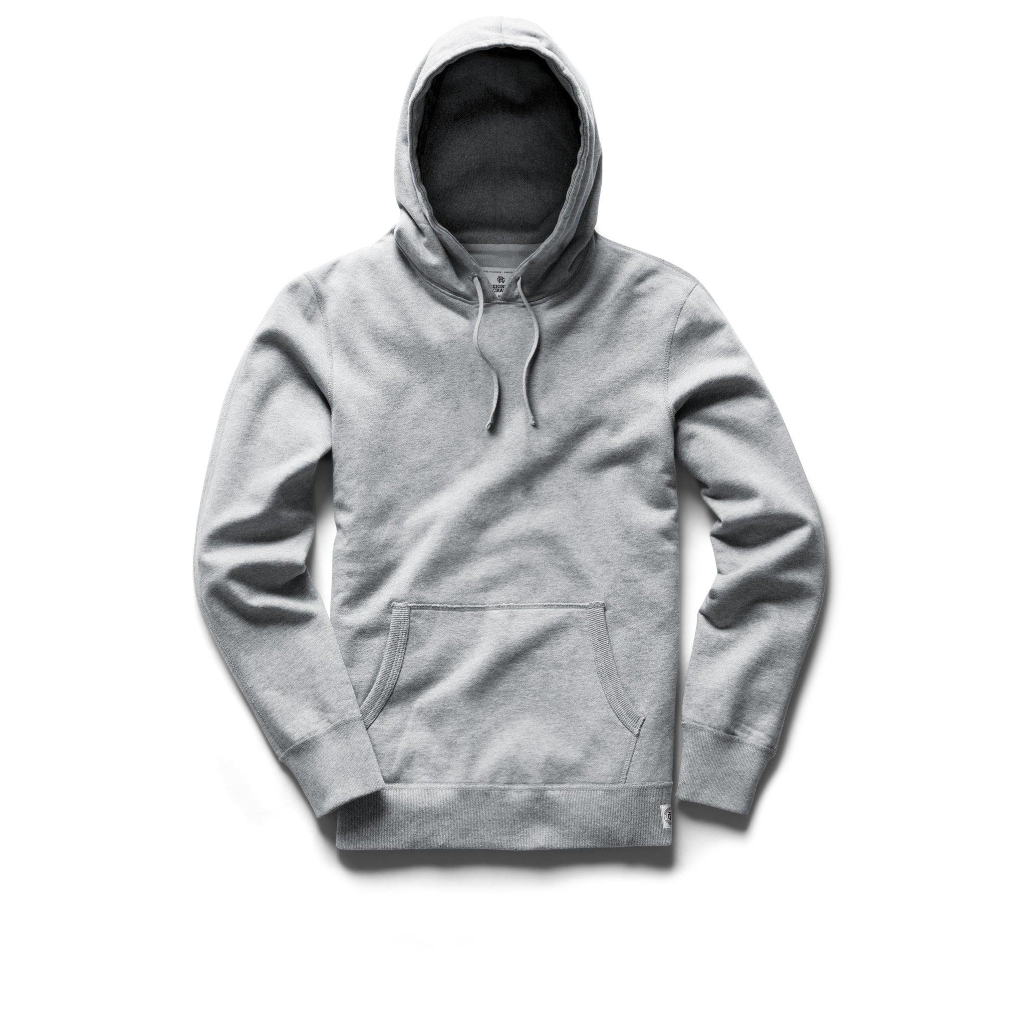 Lightweight Terry Pullover Hoodie Heather Grey