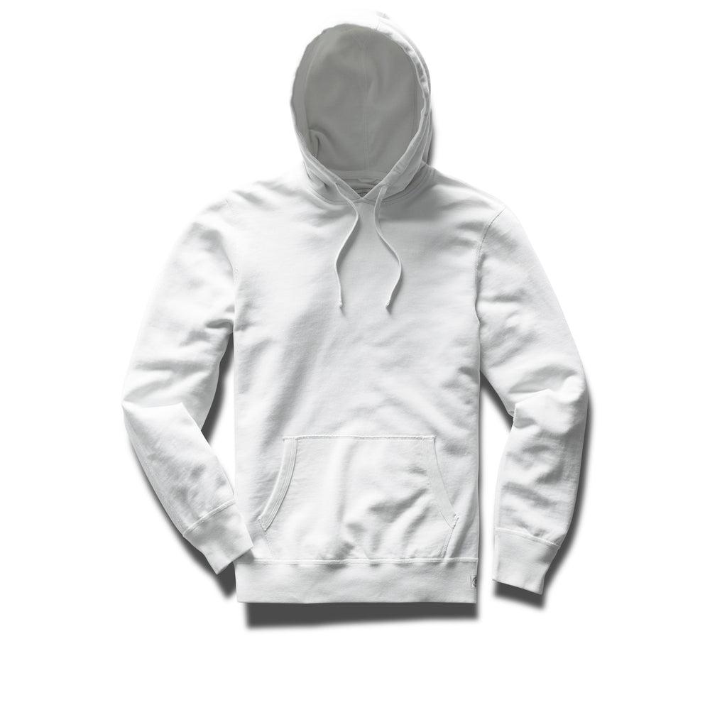 Lightweight Terry Pullover Hoodie White