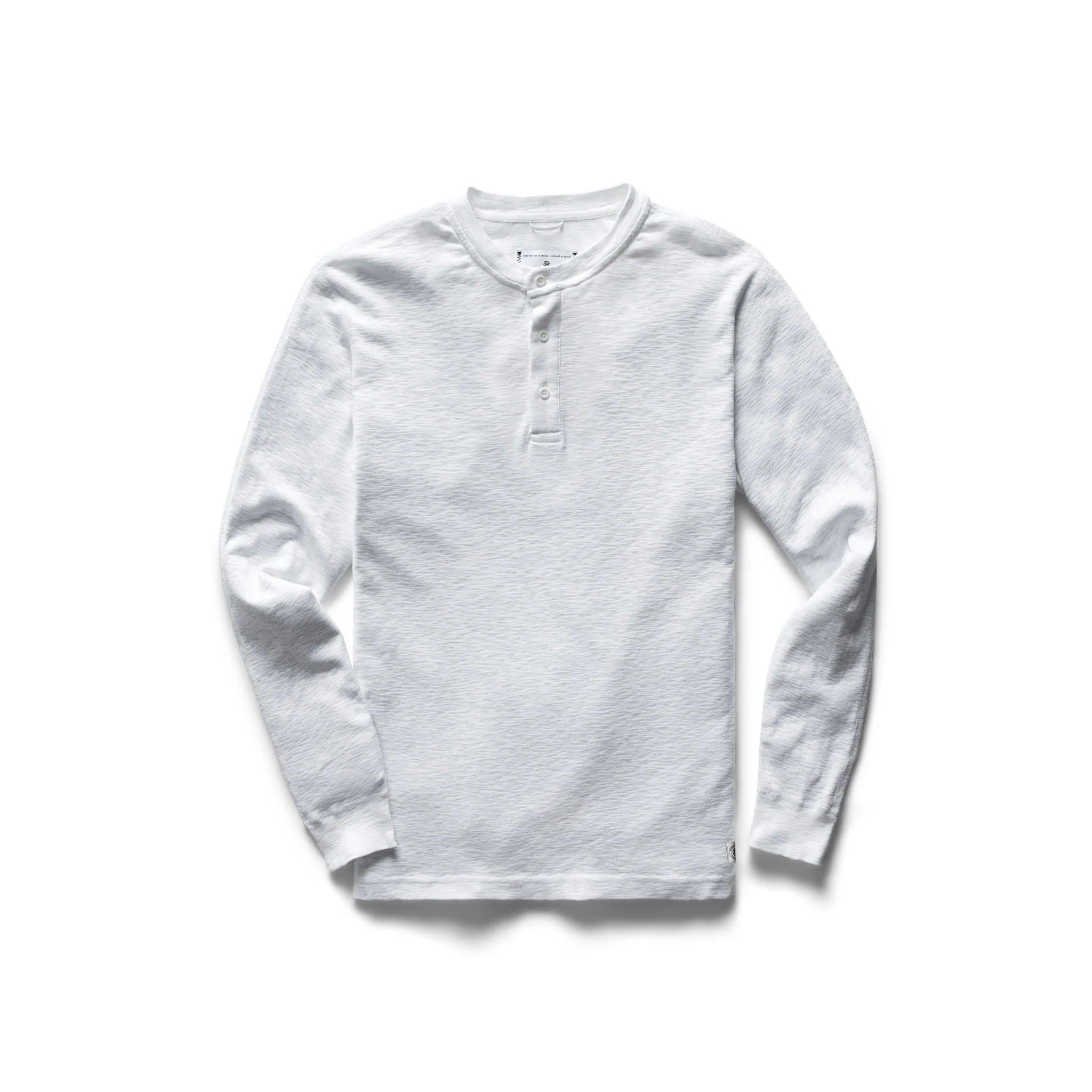 1x1 Slub Henley White