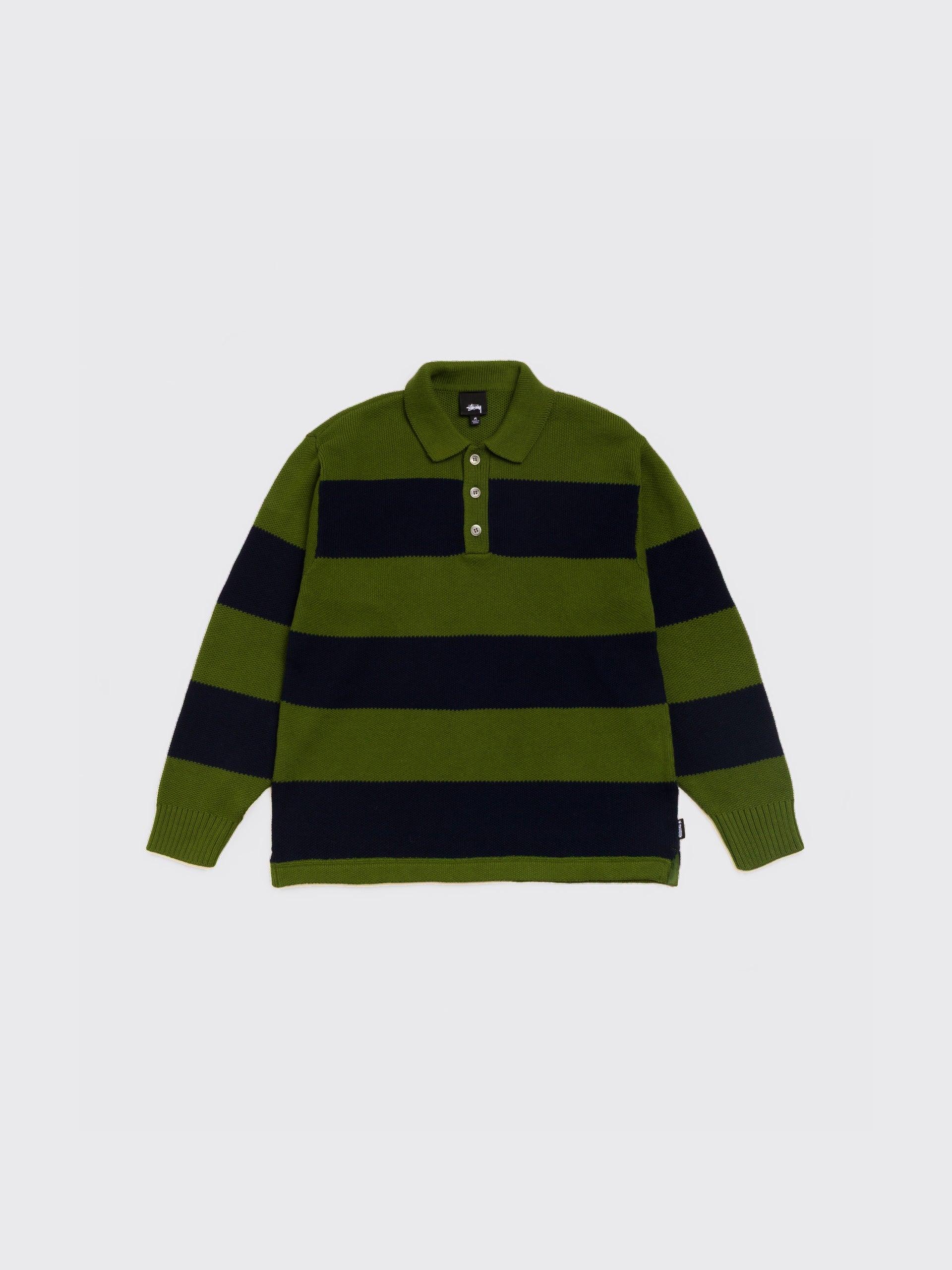 Pique Knit Stripe Rugby