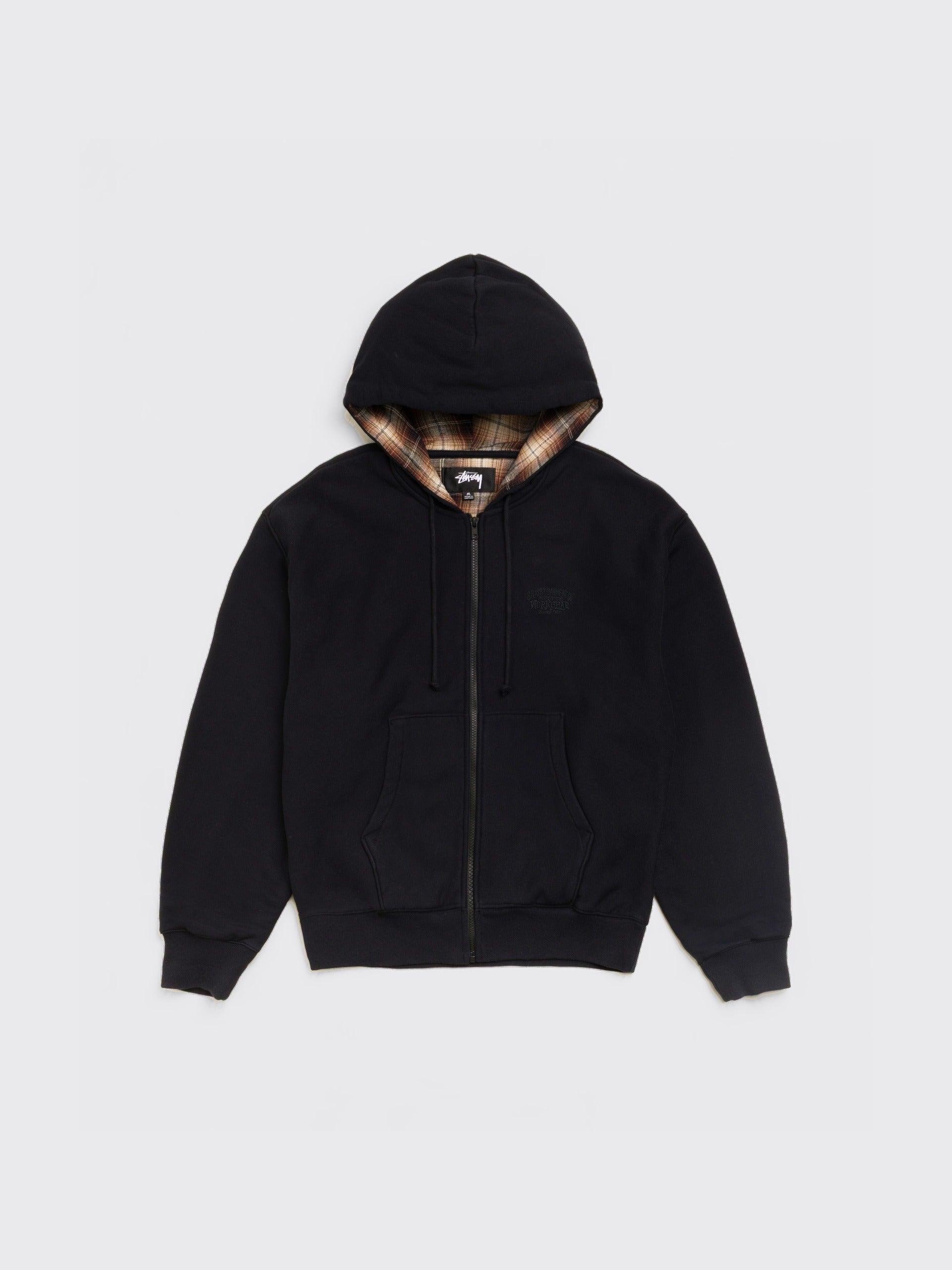 Plaid Lined Zip Hood
