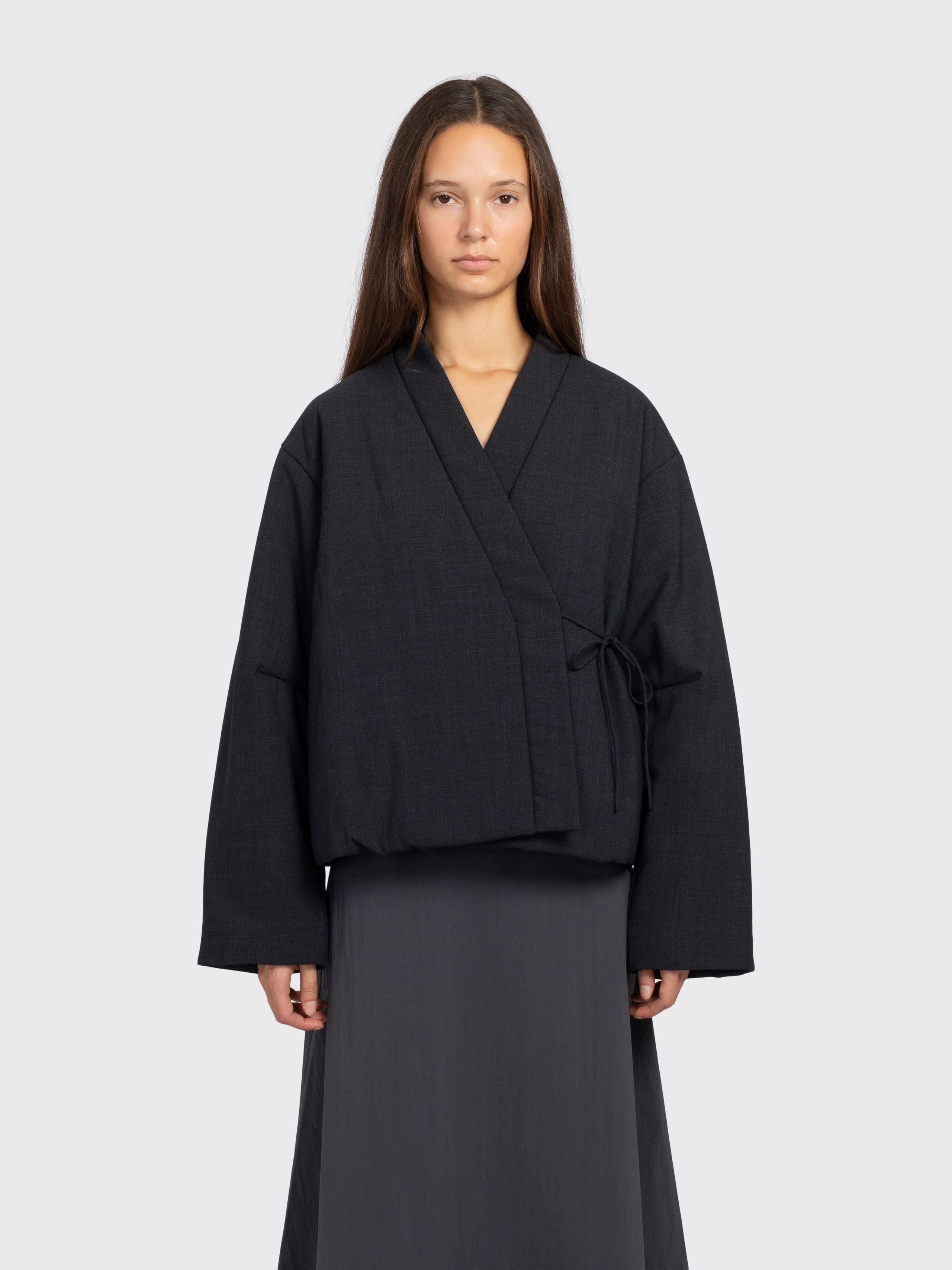 Pillow Wool Wrap Jacket