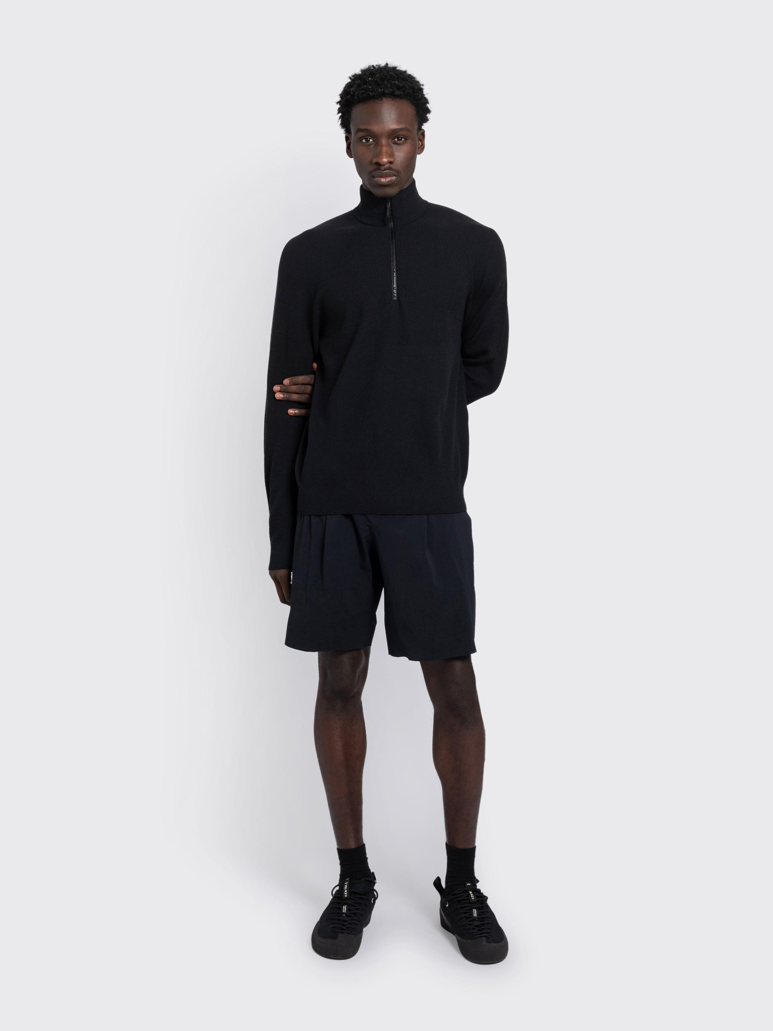 Conic Wool Half Zip Neck