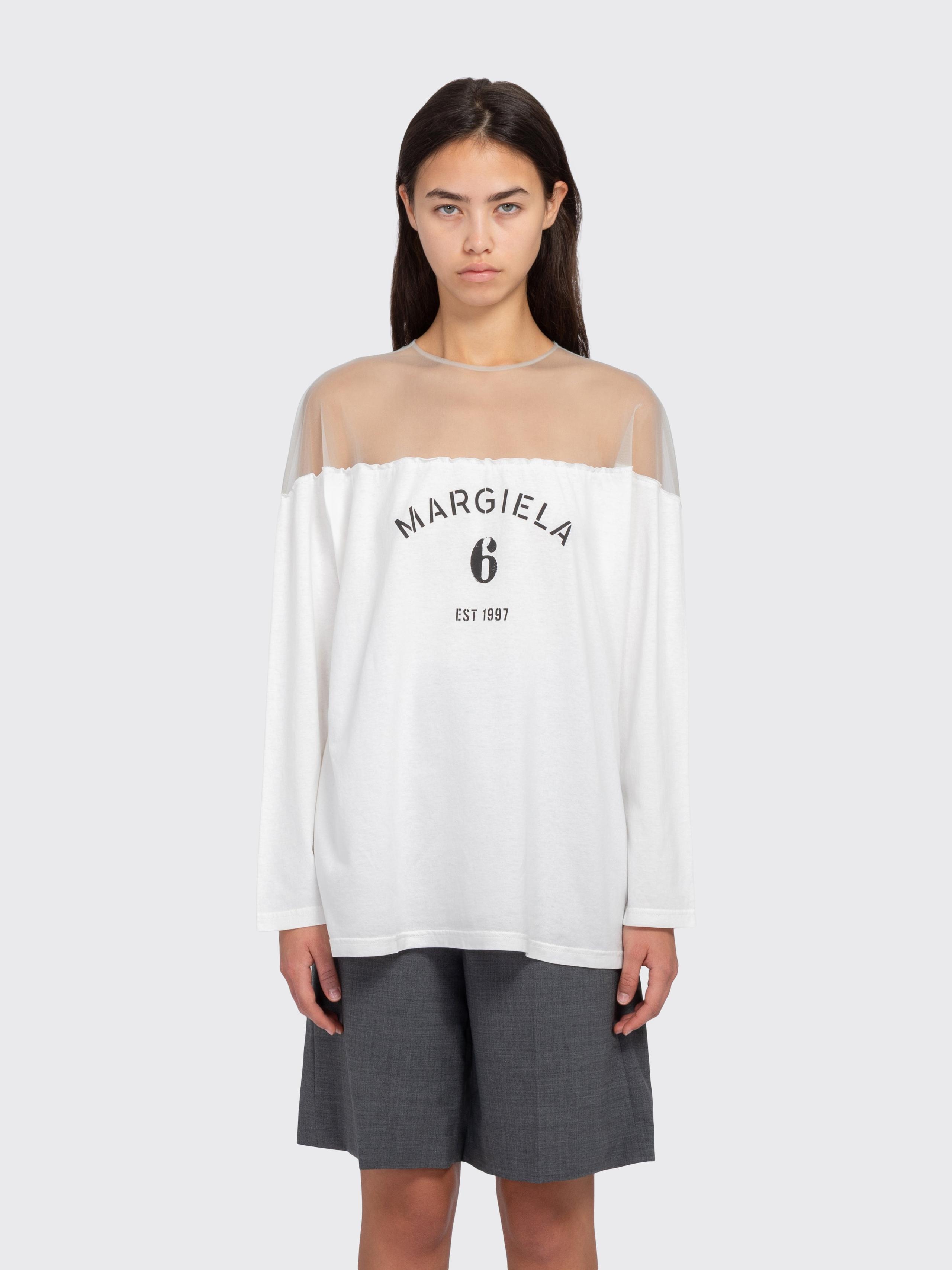 MM6 LS Sheer Mesh T-Shirt
