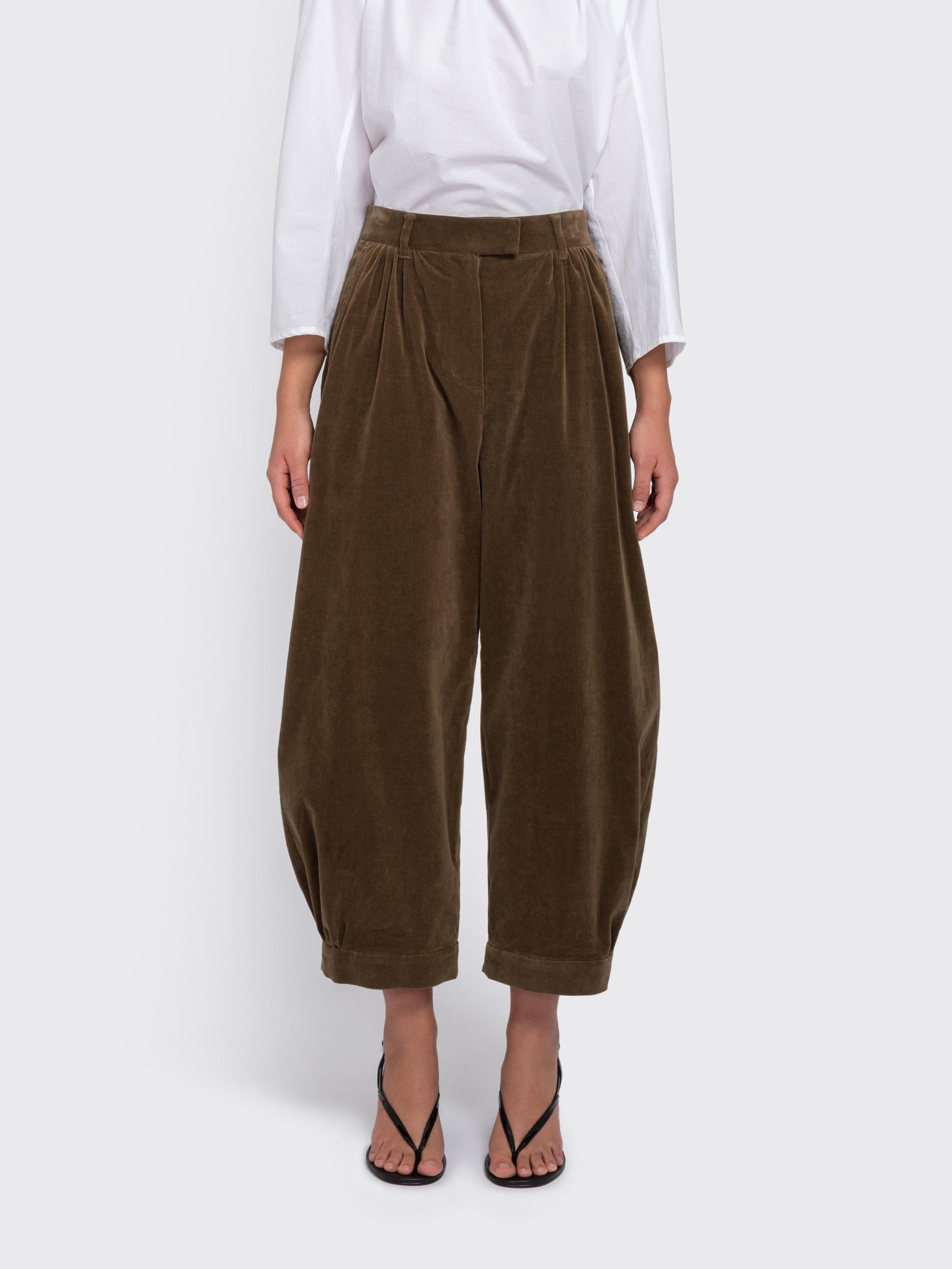 Velvet Shirring Pants