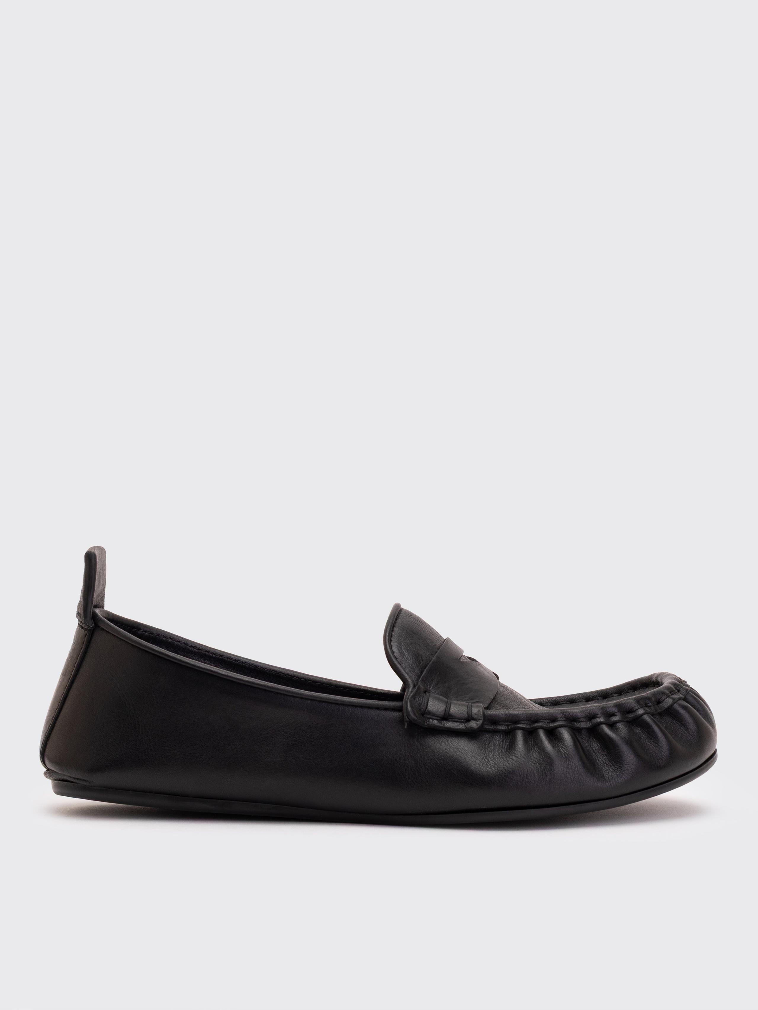 Leather Saddle Loafers