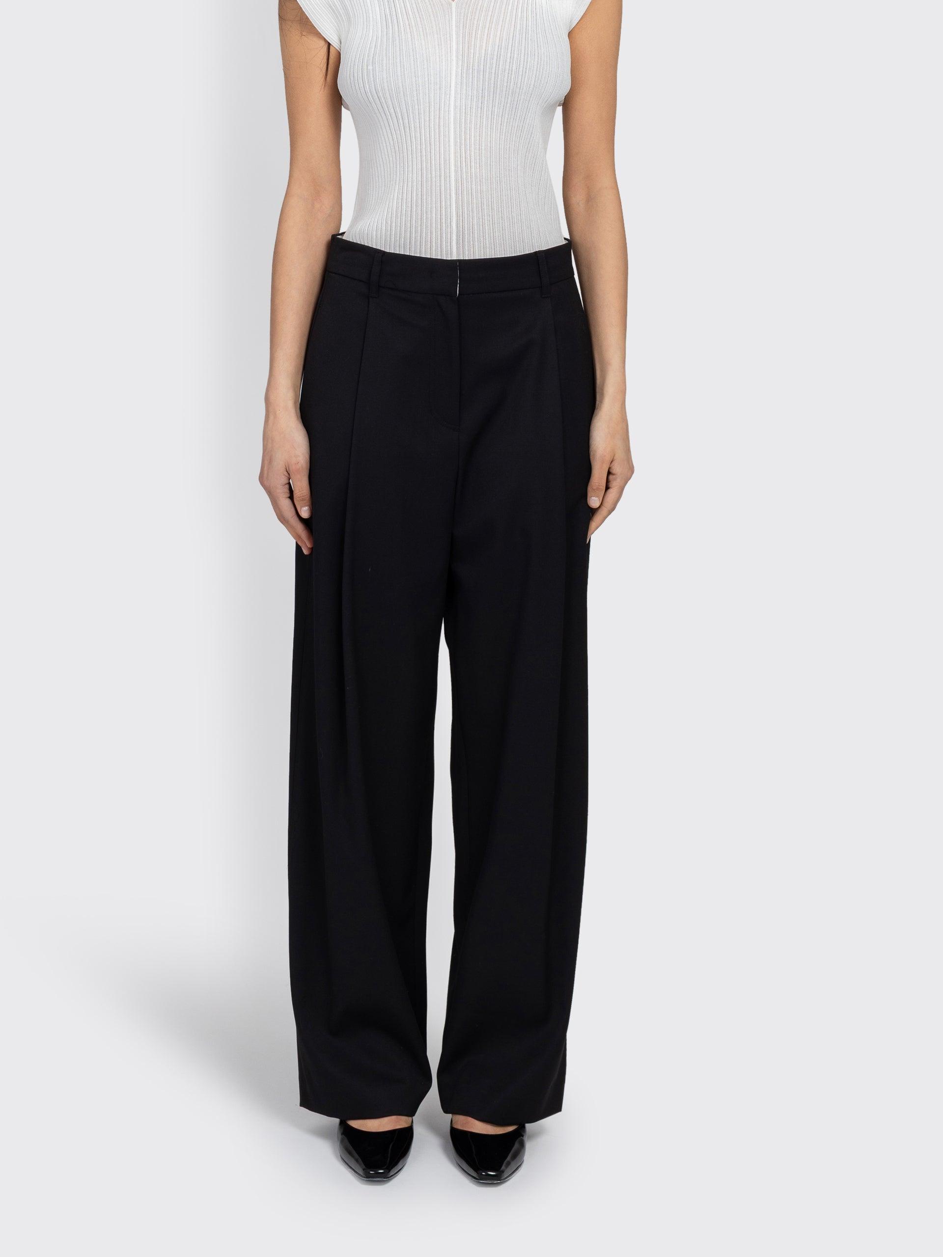 Wide Tuck Pants
