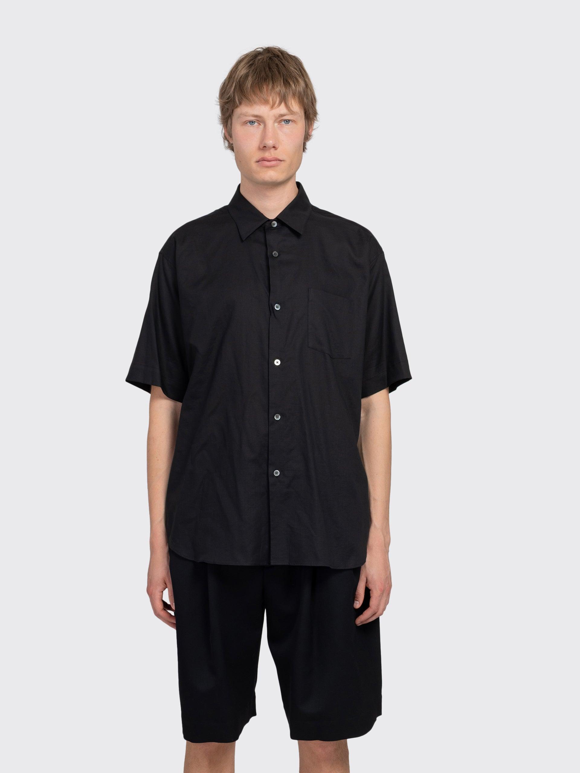Cotton Silk Oversized Short Sleeve Shirt