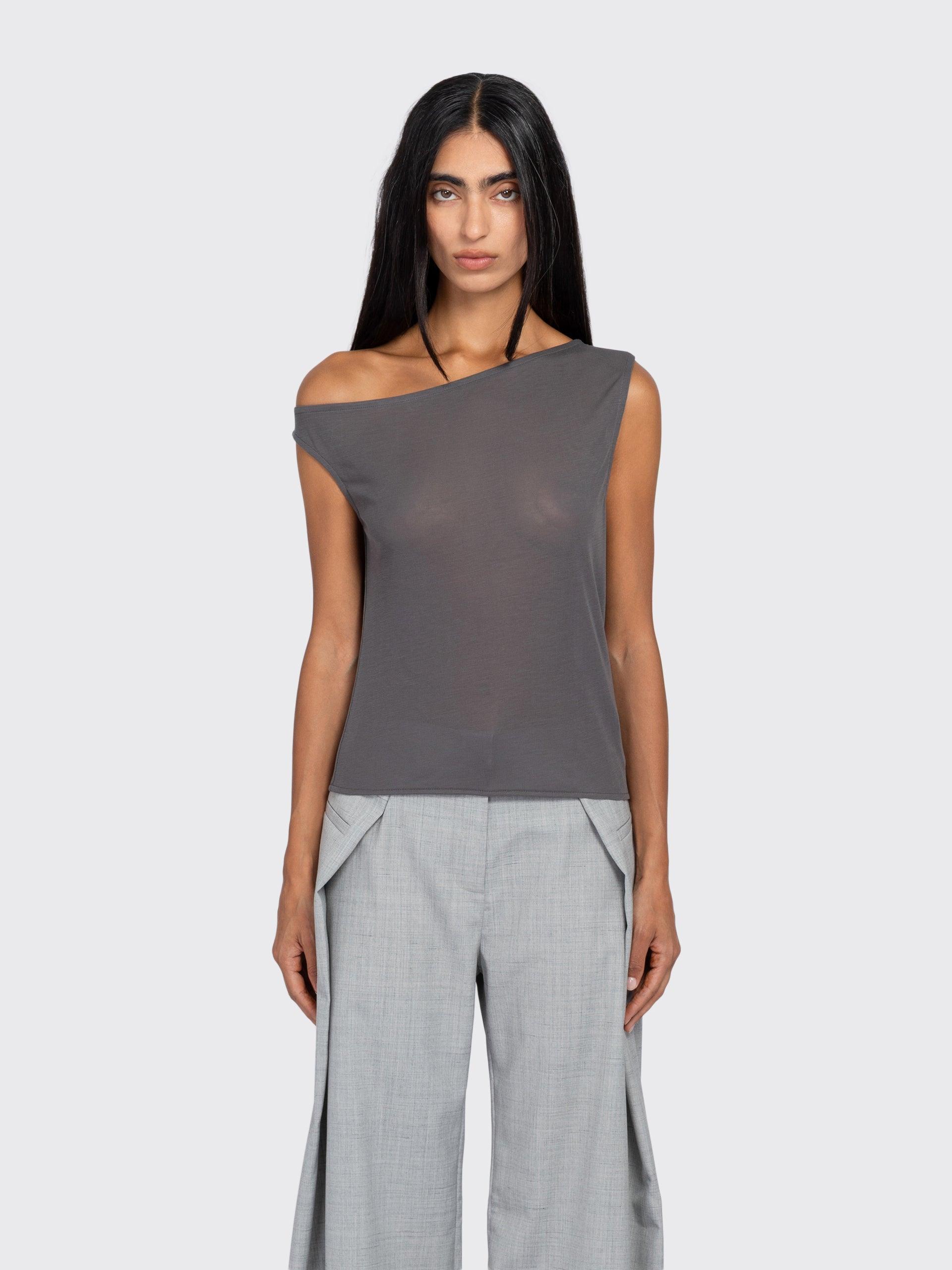 Fine Jersey Asymmetrical Top