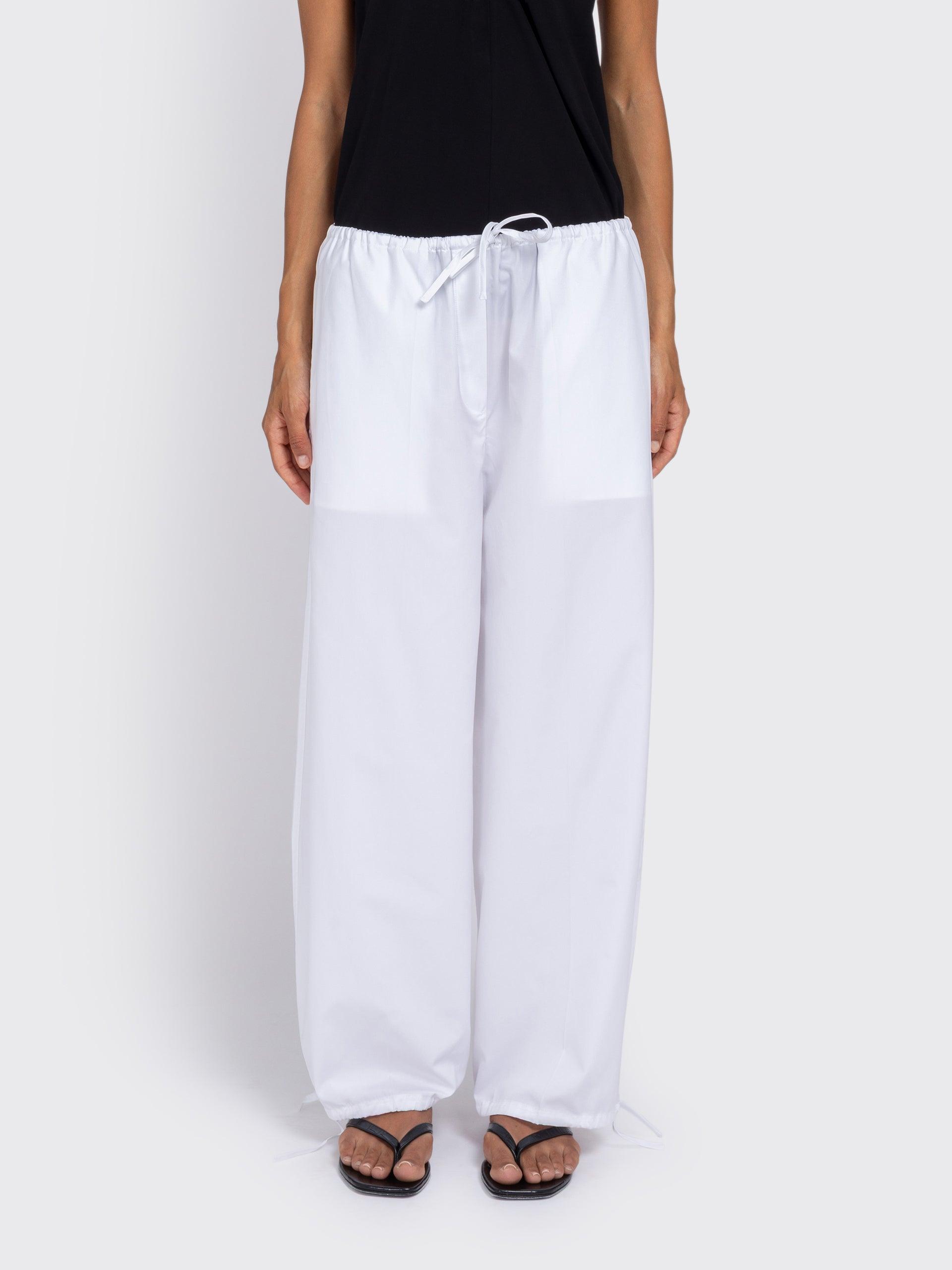 Drawstring Cotton Trousers