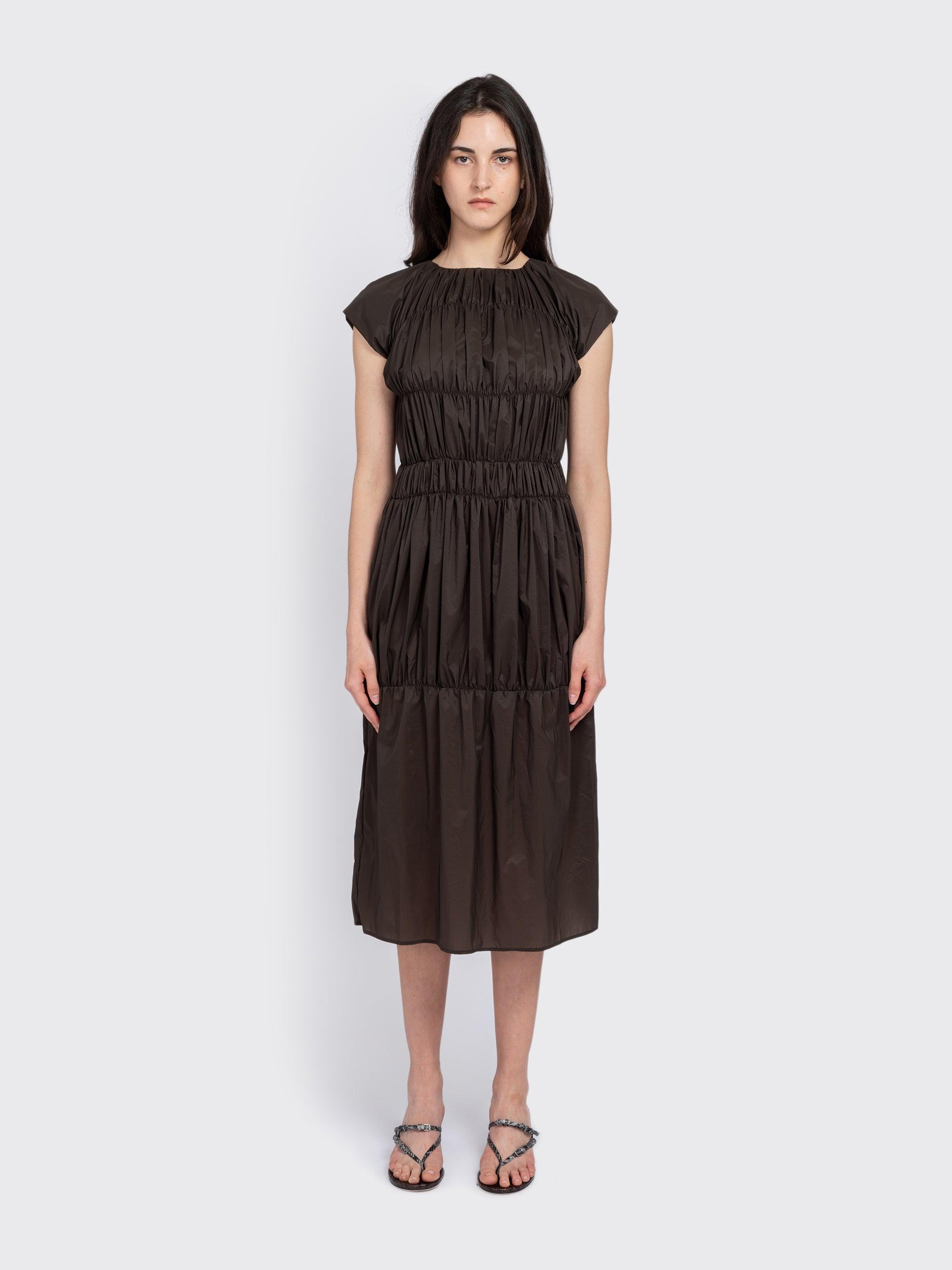 Nylon Shirring Dress