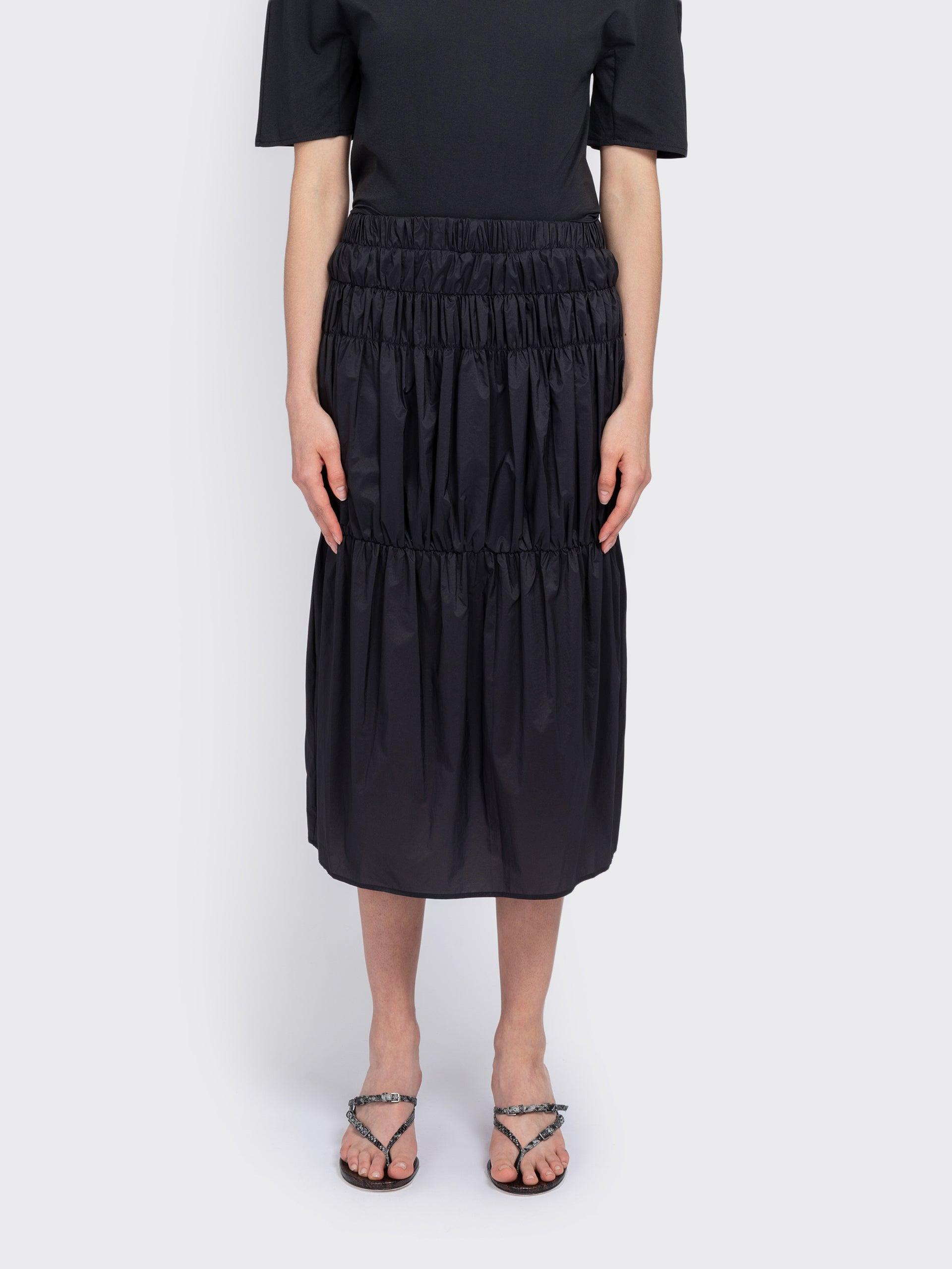 Nylon Shirring Skirt