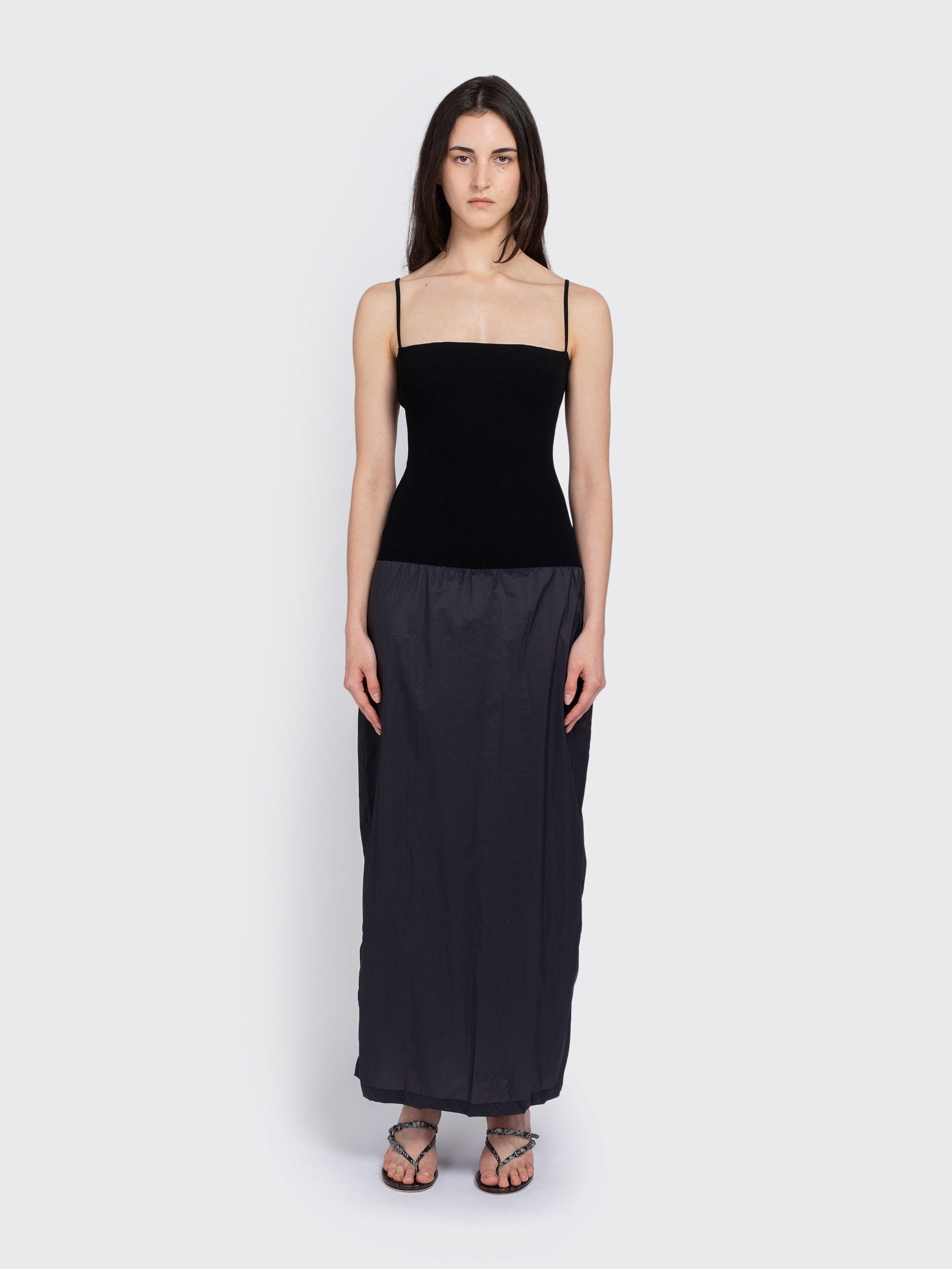 Nylon Knit Maxi Dress