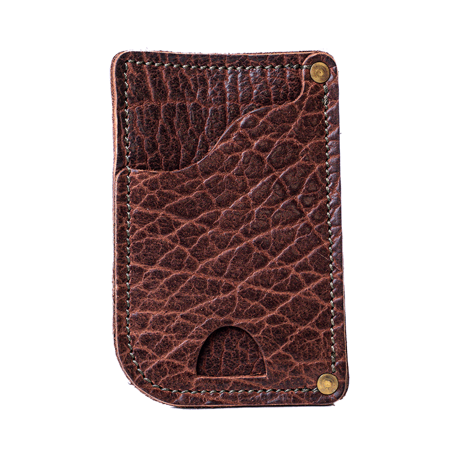Cognac Bison Drivers Wallet