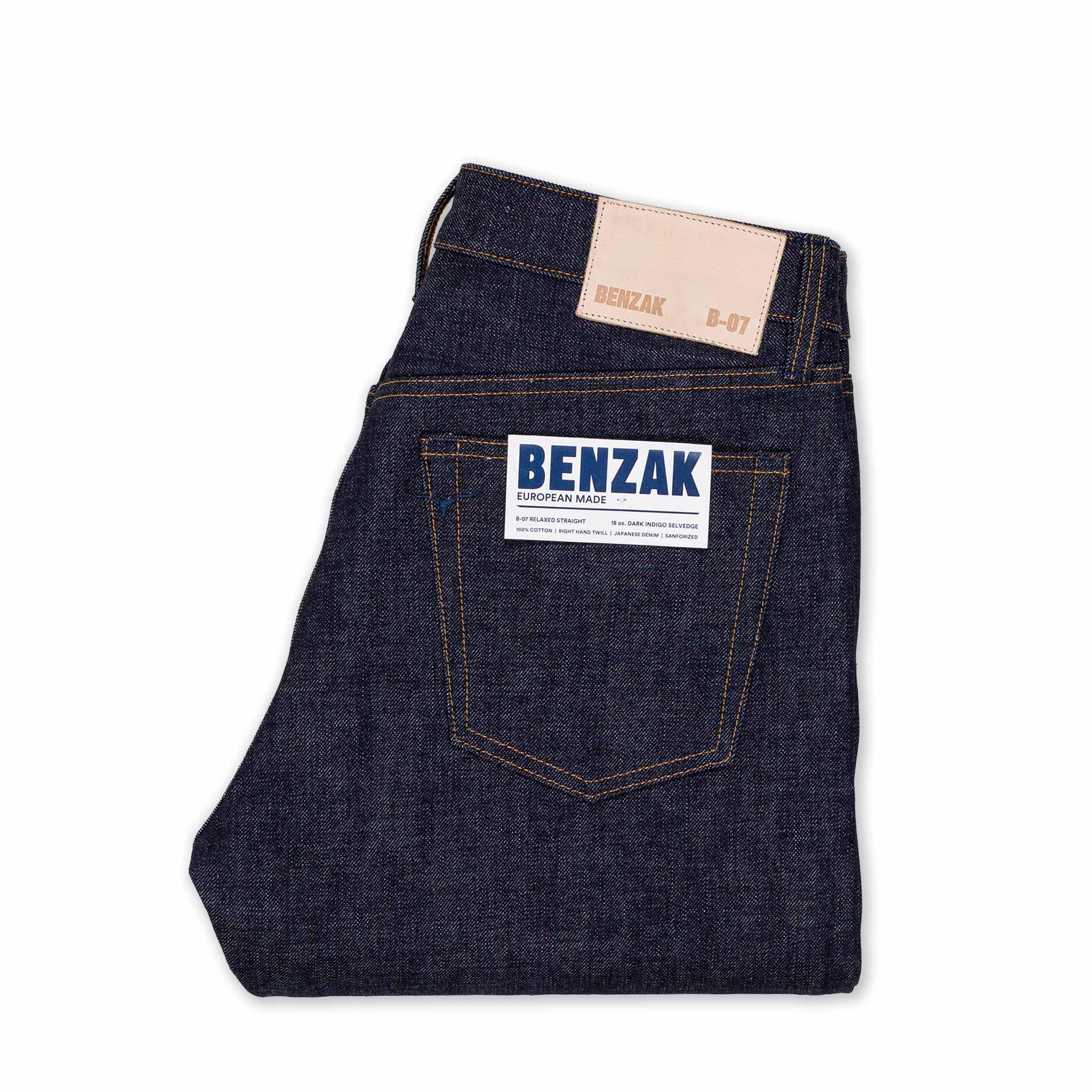 B-07 RELAXED STRAIGHT 18 oz. dark indigo selvedge