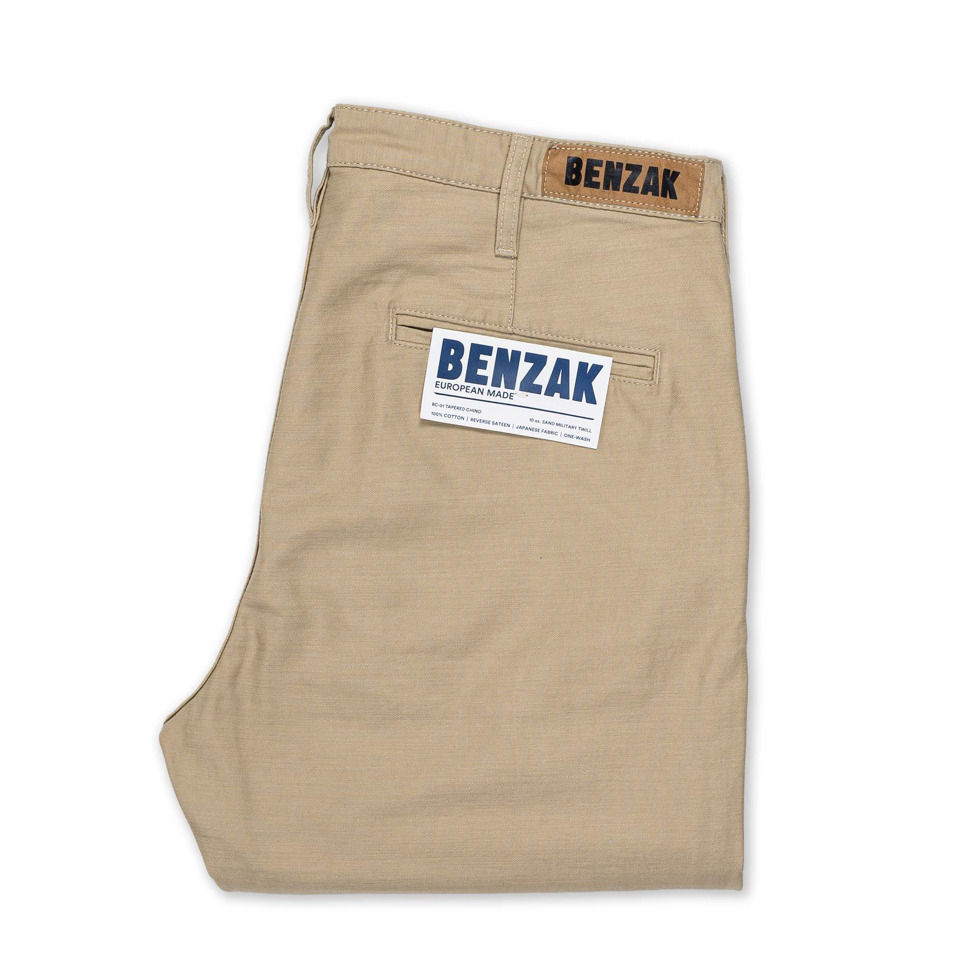 BC-01 TAPERED CHINO 10 oz. sand military twill