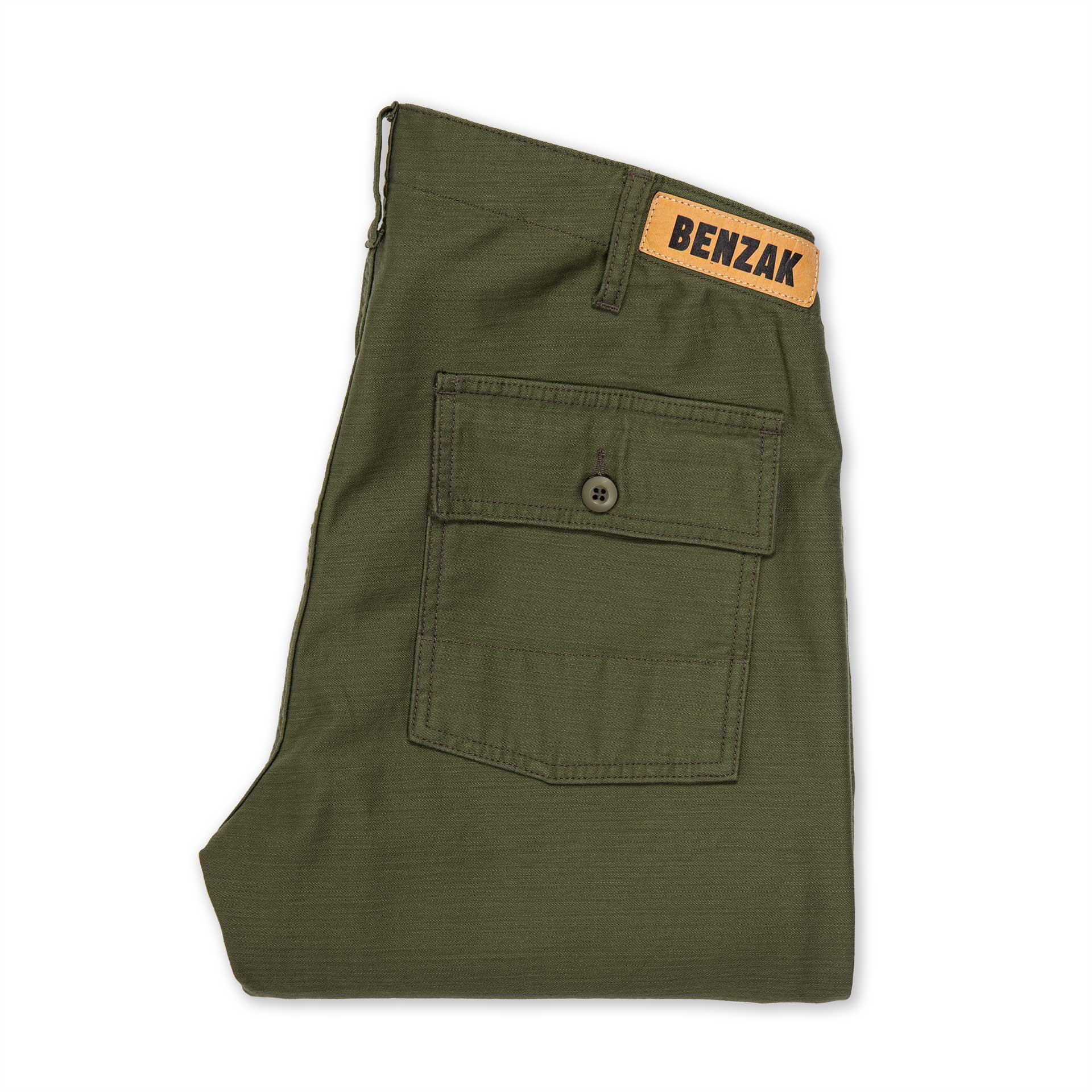 BP-07 LOOSE FATIGUE PANTS 10 oz. olive drab military twill