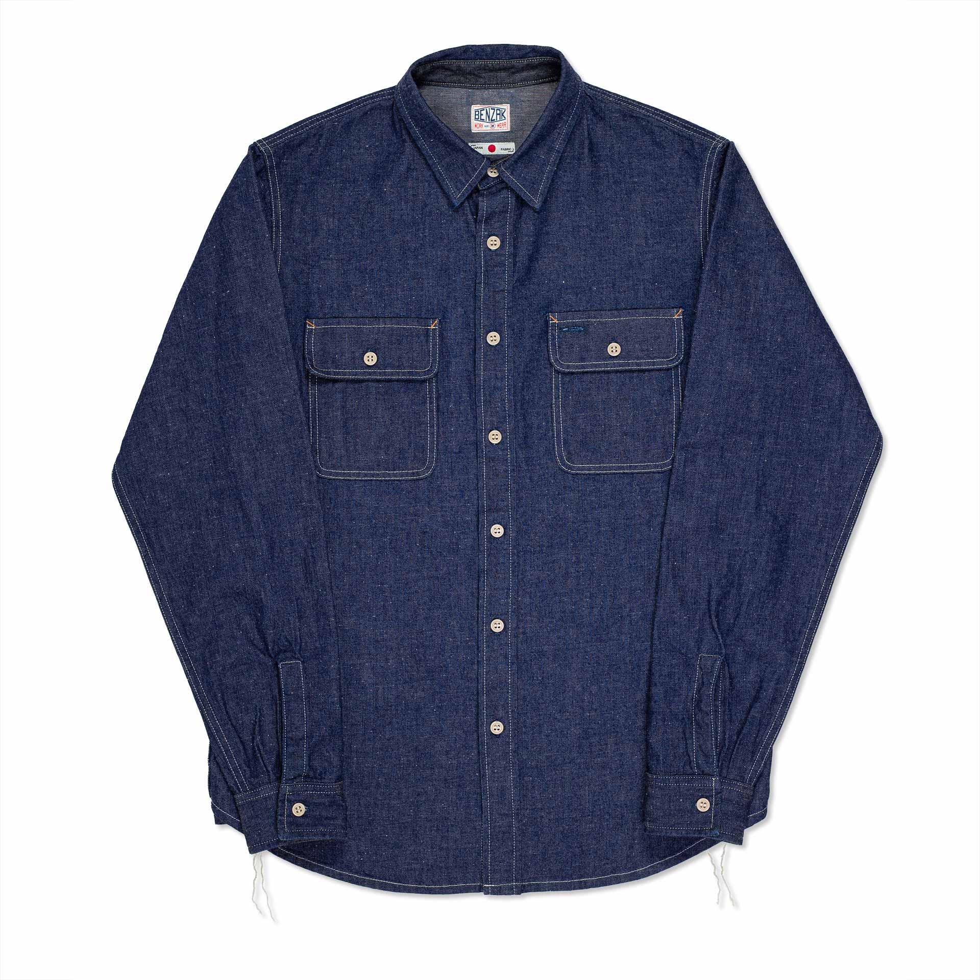 BWS-06 WORKER SHIRT 9.5 oz. union denim