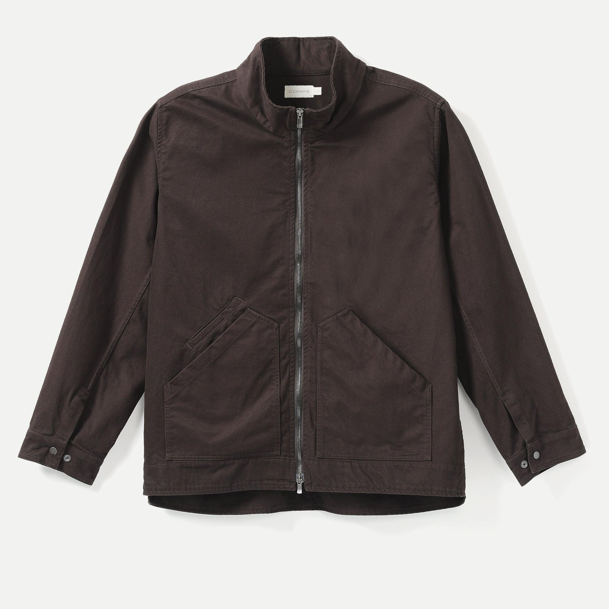 Overshirt - Brushed Drill - Dark Brown