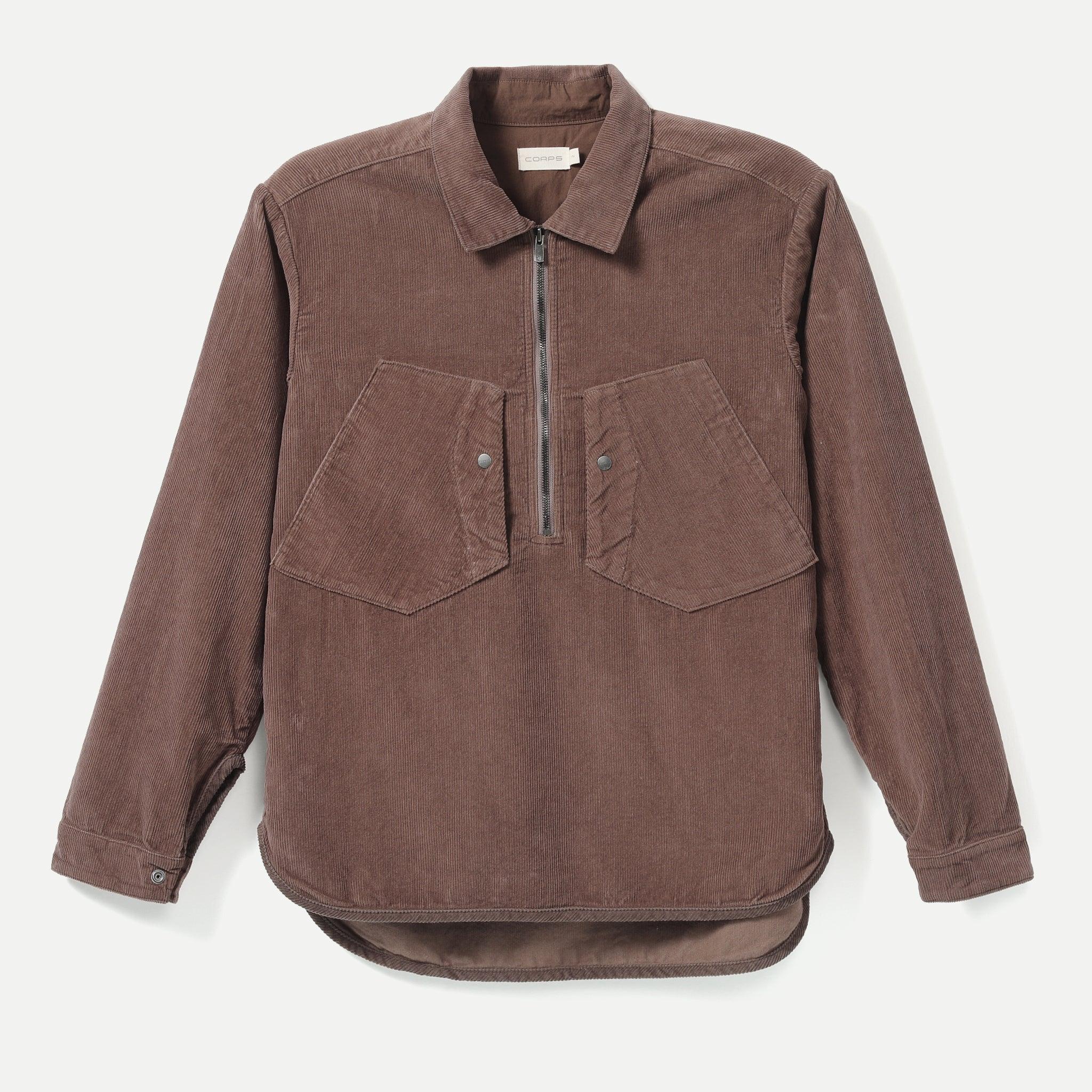 Half Zip Work Shirt - Corduroy