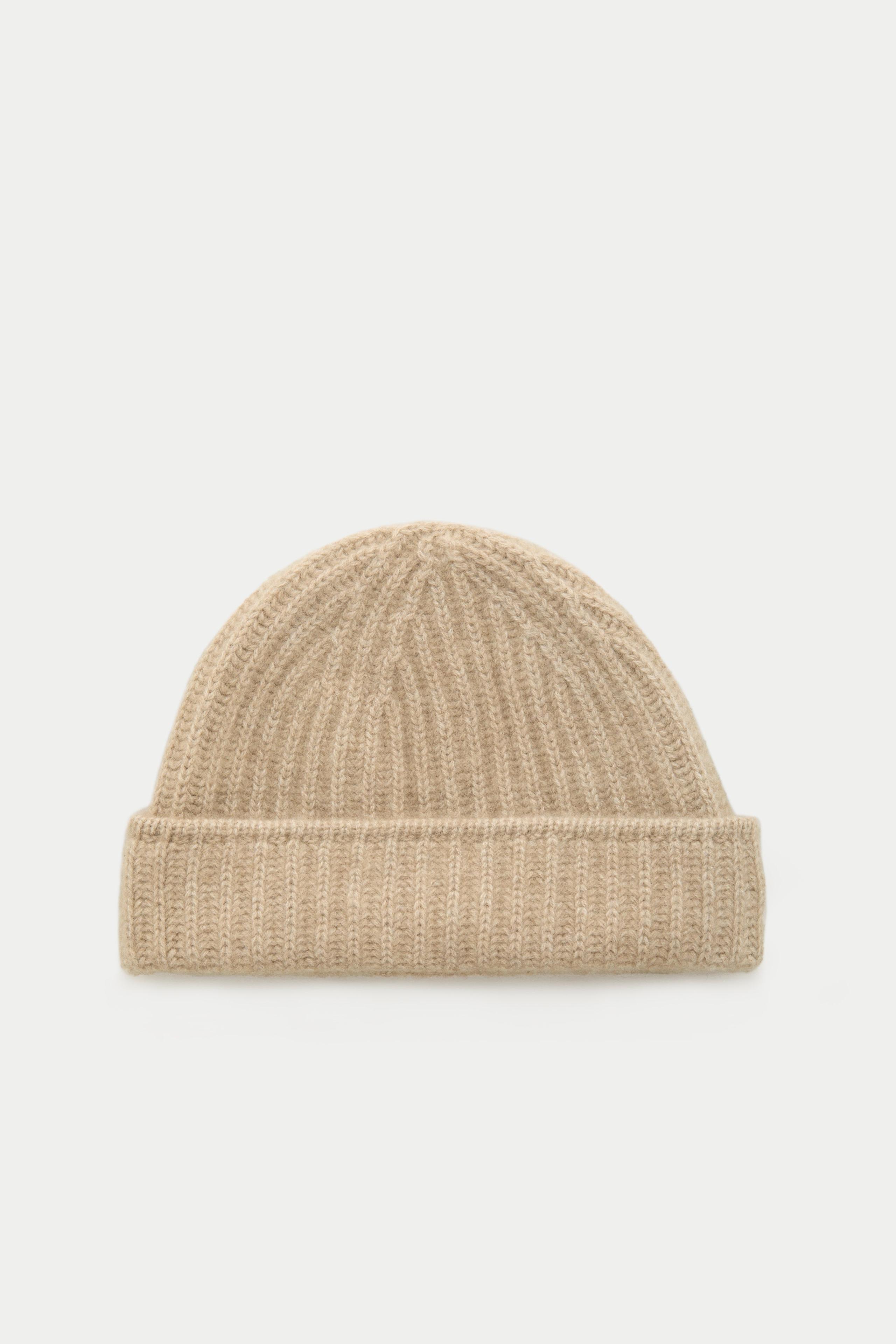 Watch Cap Cashmere Beanie Sesame