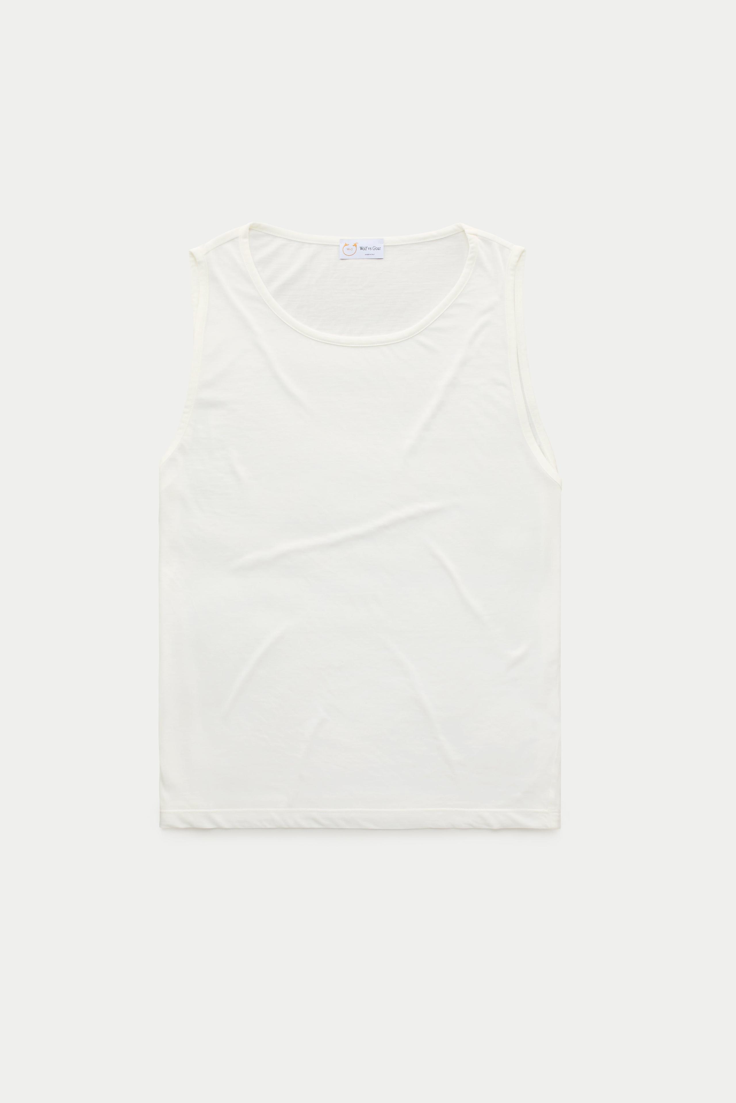 Light Weight Bamboo Sorona Tank Top Abrams Cloud Dancer