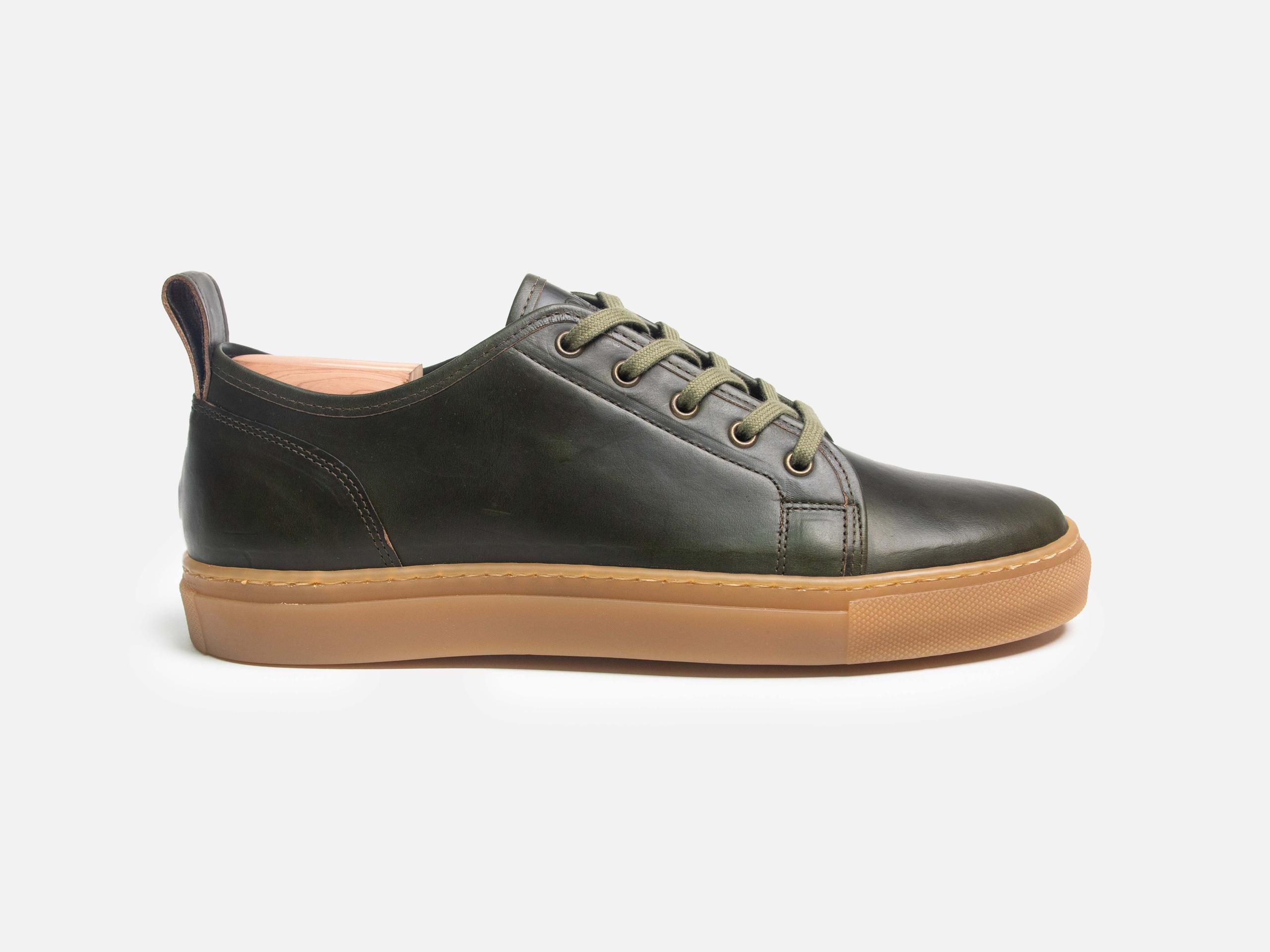 Rose Anvil X GORAL SMUGS Low Top Sneaker - Horween Forest Green PRE-ORDER