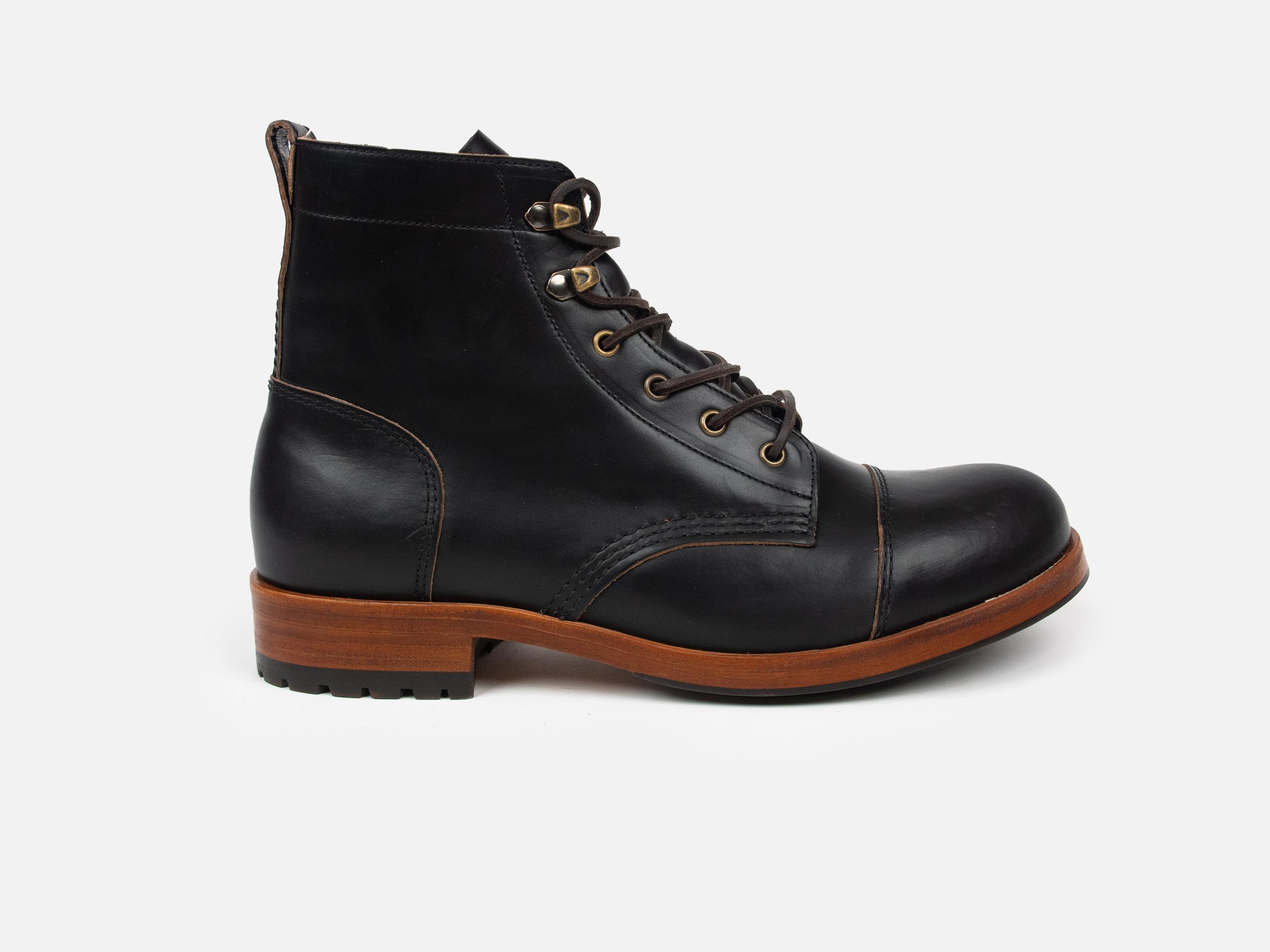 MATLOCK Service Boot - Horween Black Leather