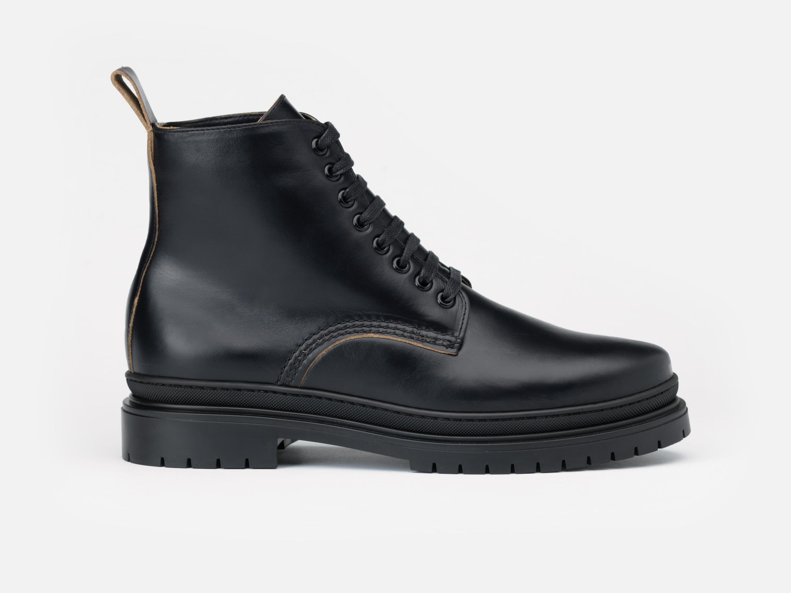 SHARMAN Boot - Horween Black Leather