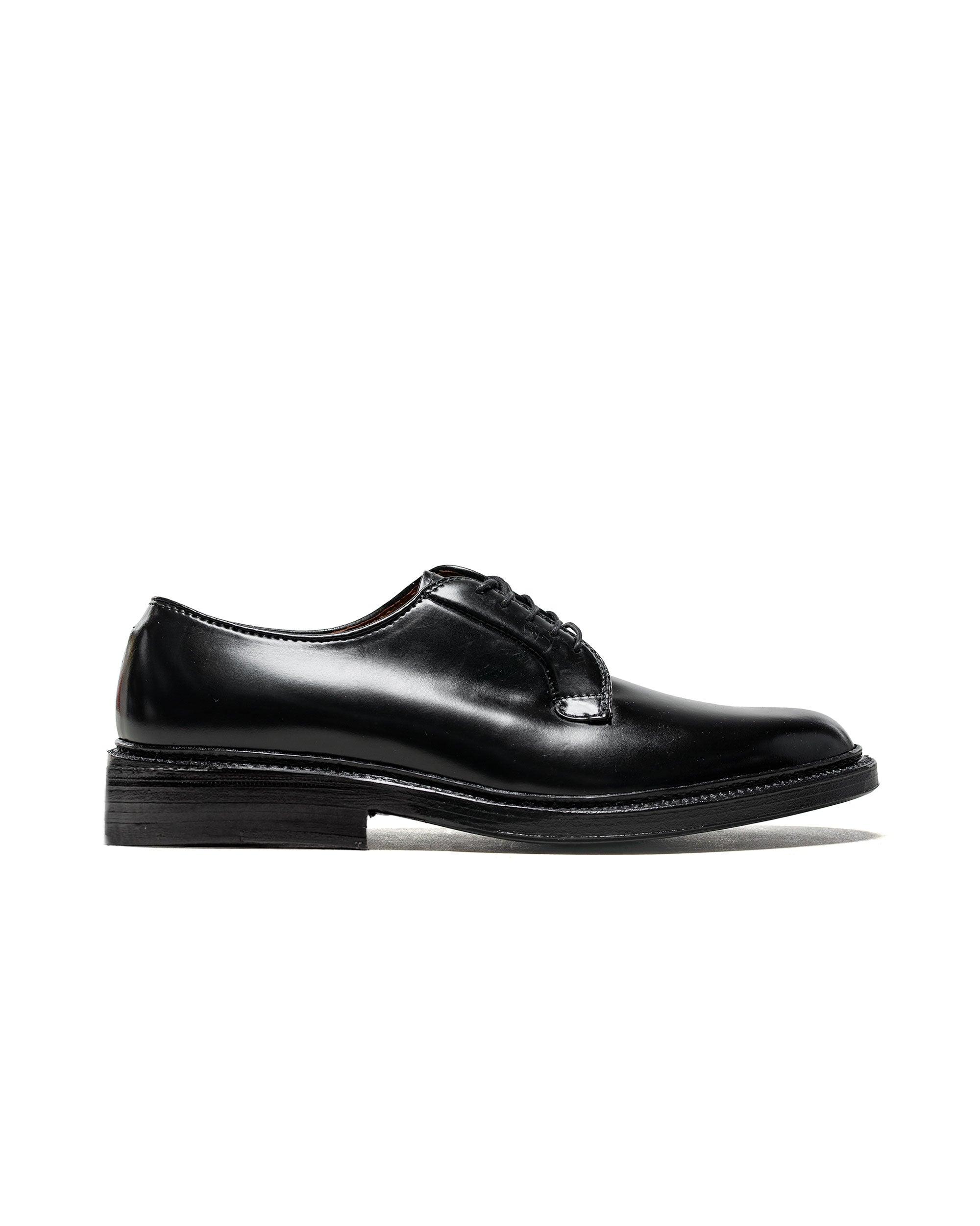 Plain Toe Blucher Black Shell Cordovan 9901
