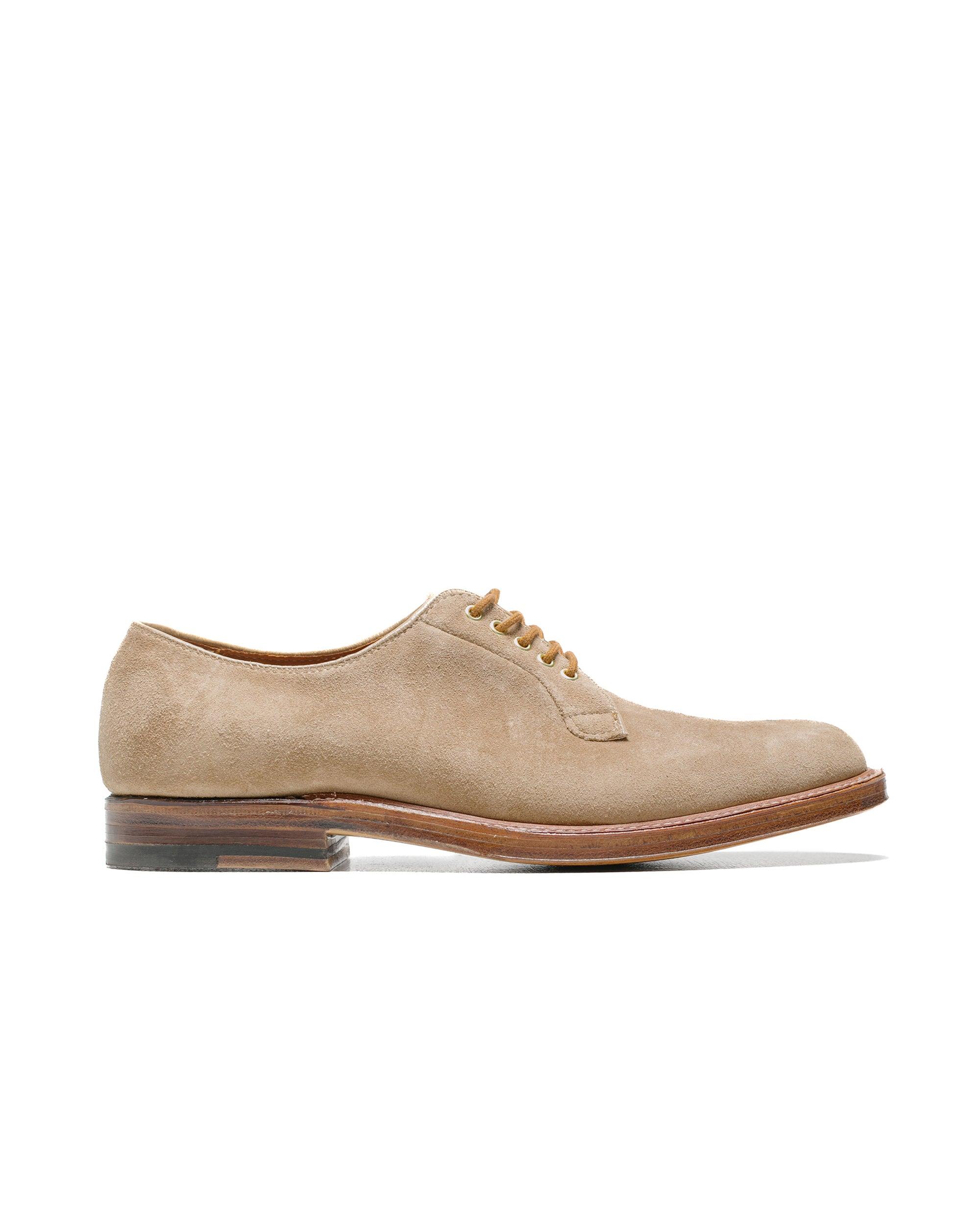 Plain Toe Blucher Tan Suede G2401