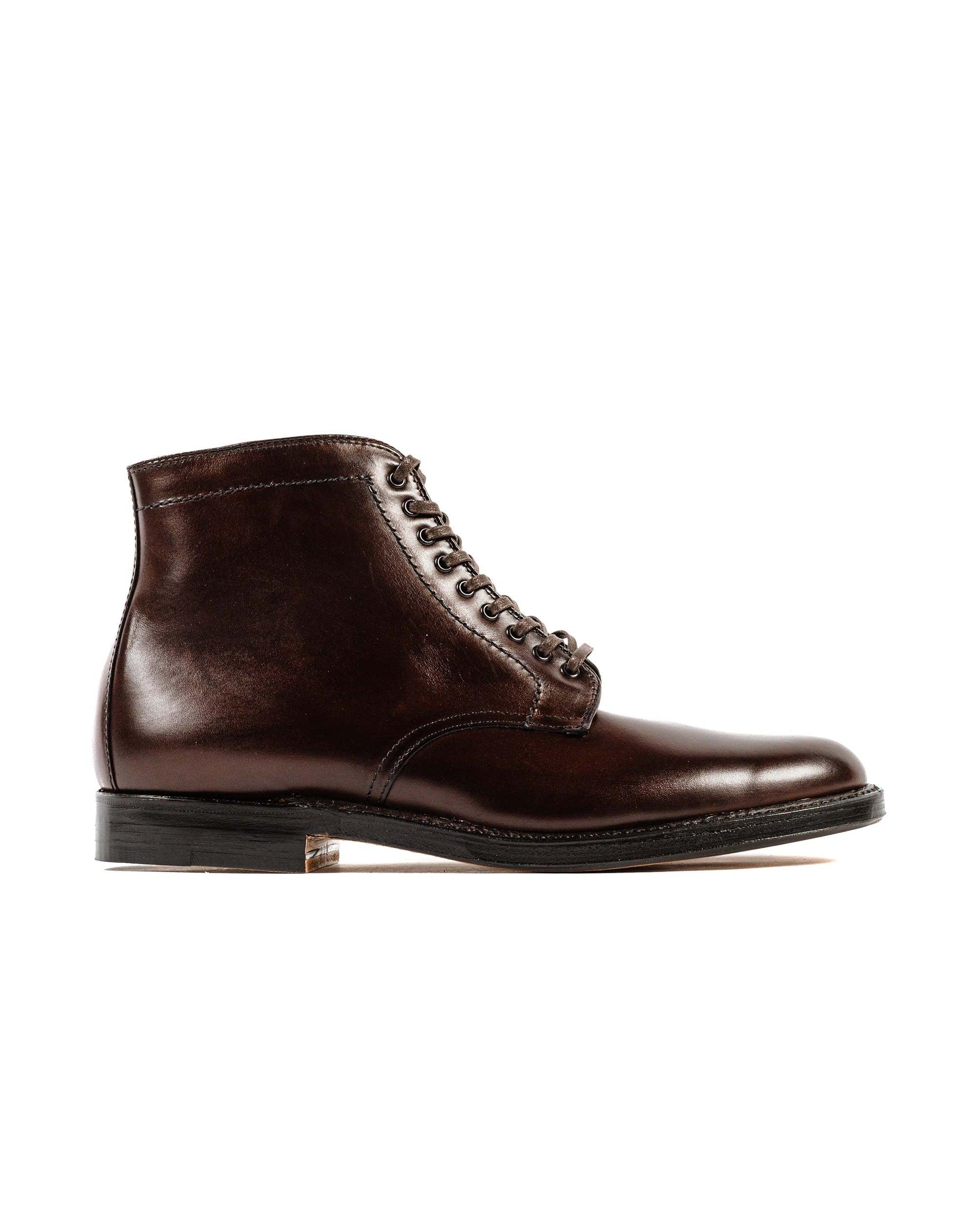 Plain Toe Boot Dark Brown Calfskin G2804