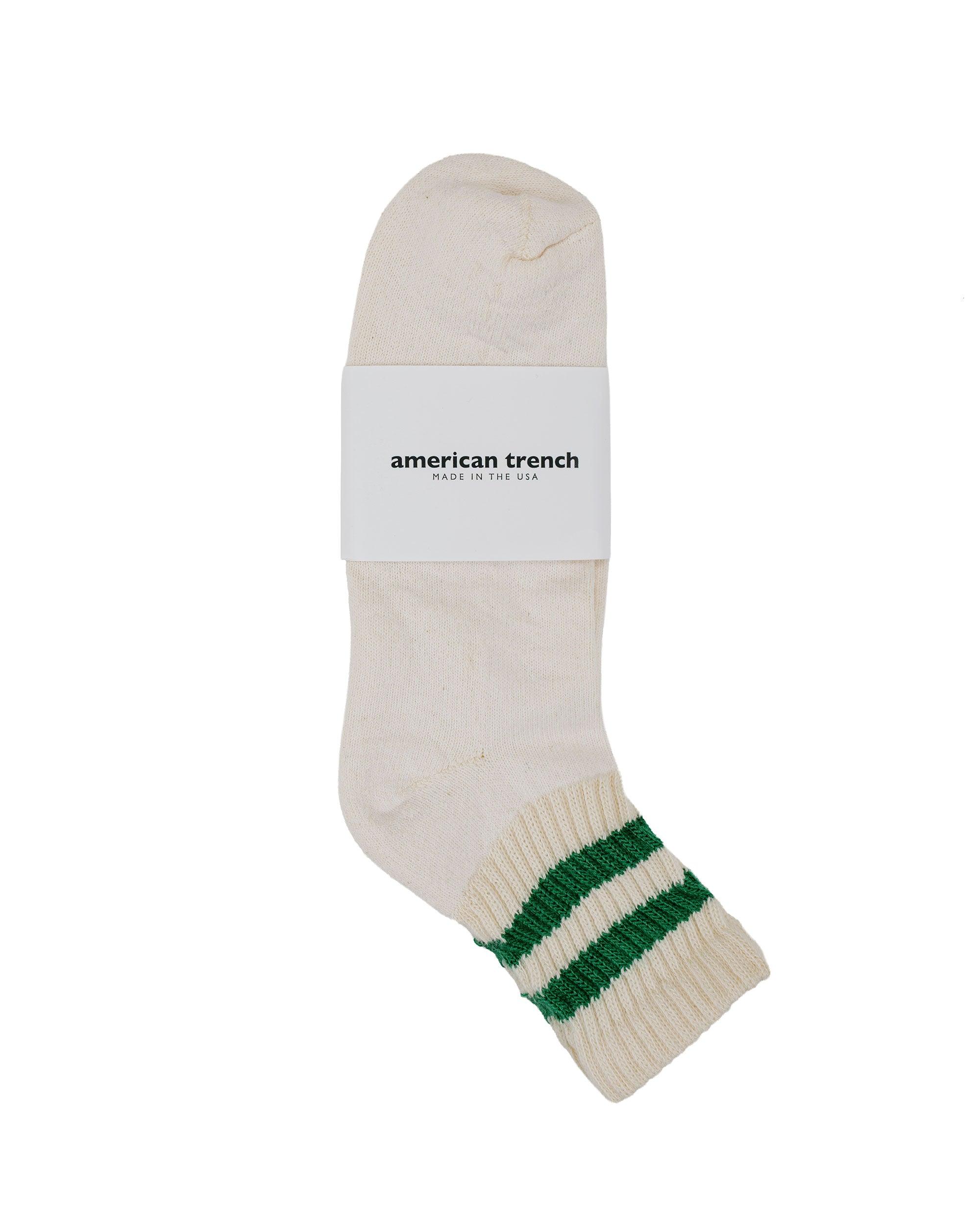 The Mono Stripe Quarter Crew Kelly Green